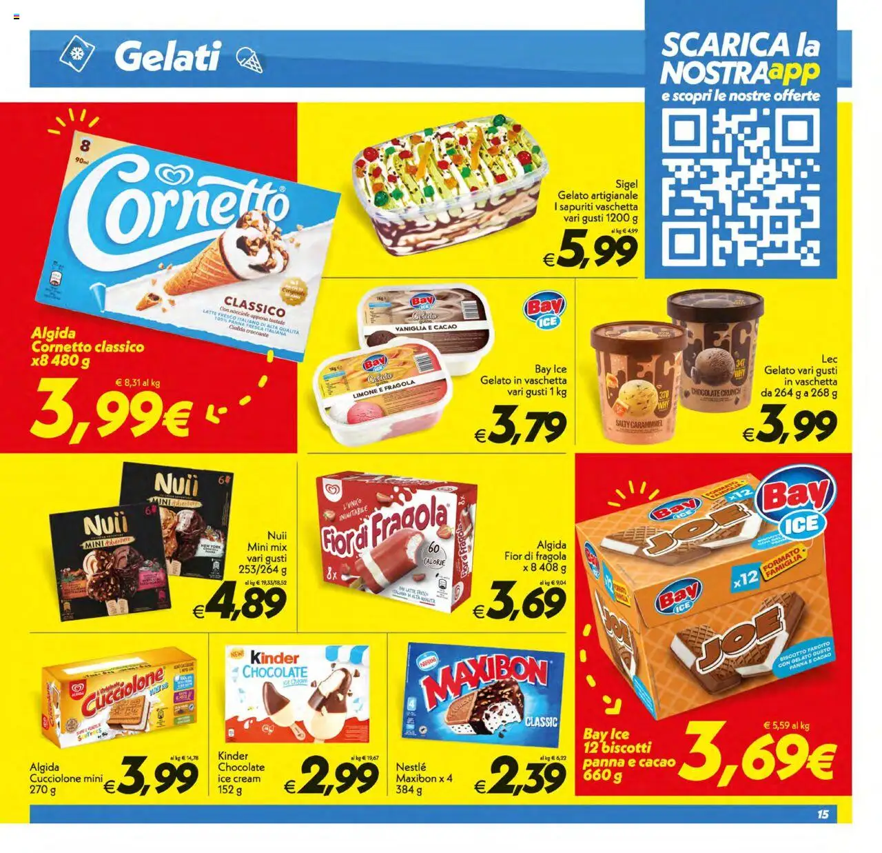 Volantino SuperConveniente del 12.08.2025 | Pagina: 15 | Prodotti: Cornetto, Biscotti, Latte, Nocciole