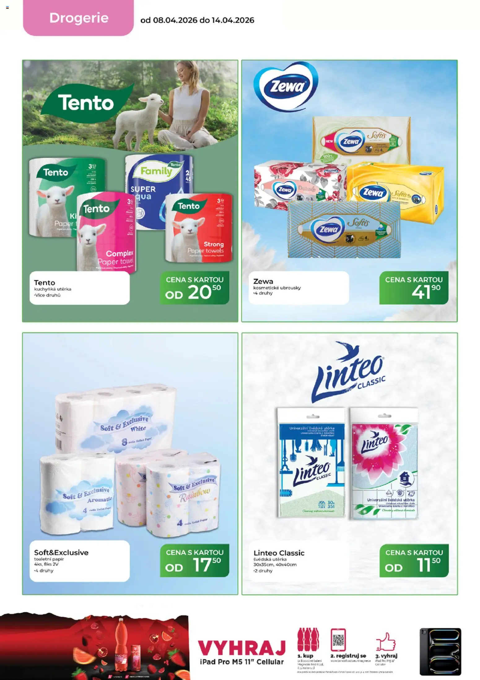 Tamda Foods leták od 08.04.2026 | Strana: 56 | Produkty: Toaletní papír, Ubrousky, Zewa, Drogerie