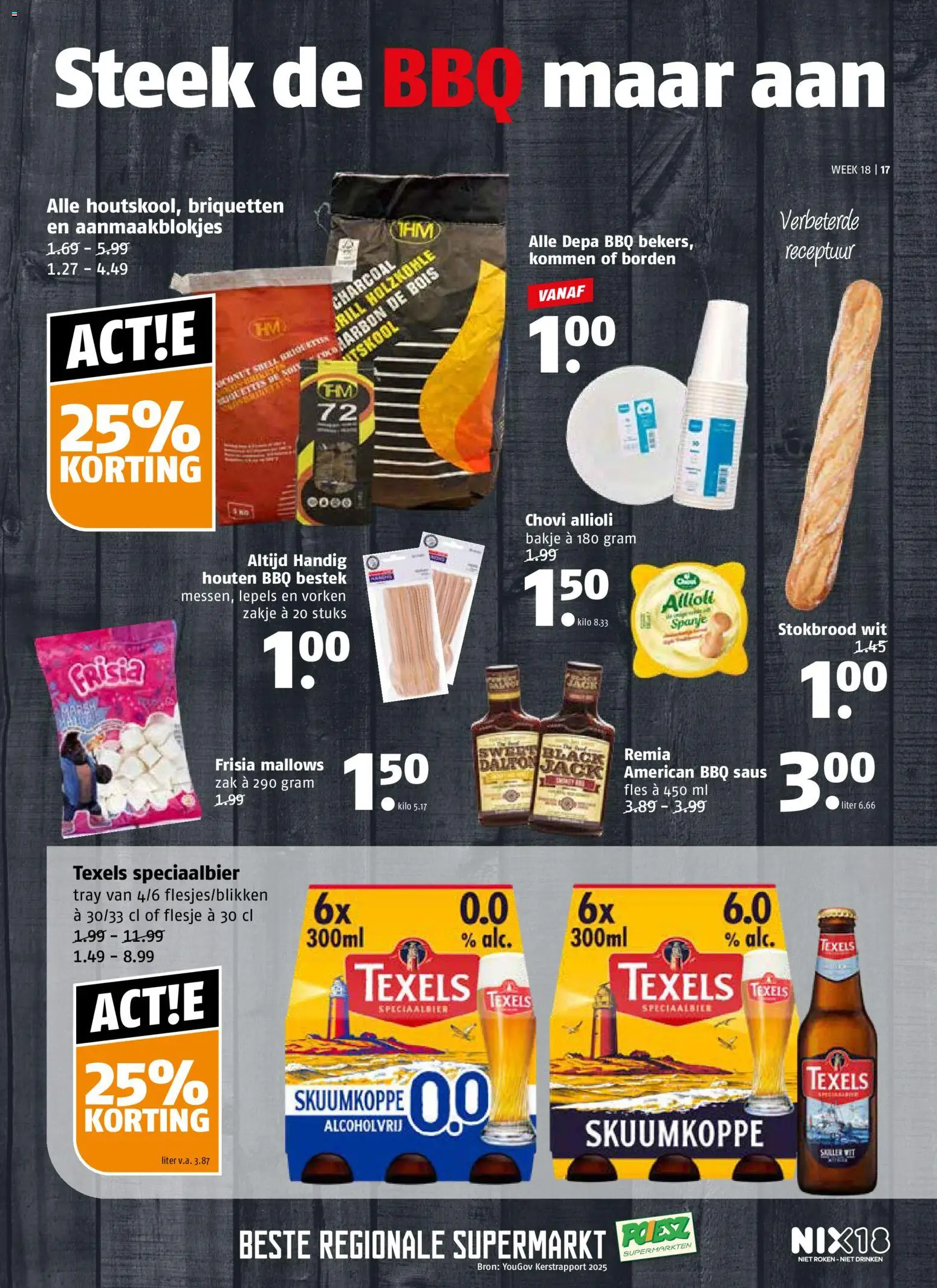 {H1} | Pagina: 17 | Producten: Fles, Stokbrood, Zak, Grill