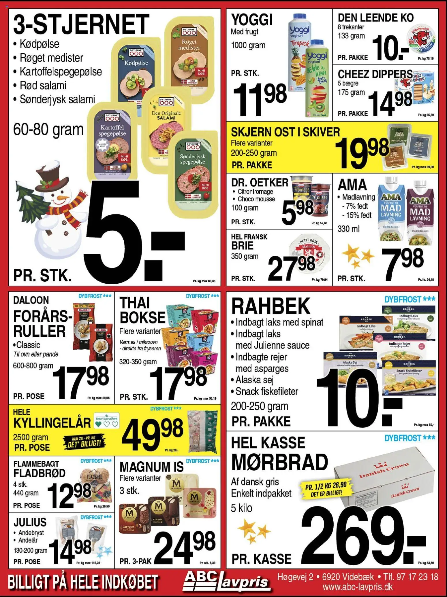 Abc Lavpris tilbudsavis – gyldig fra 03.12.2025 | Side: 5 | Produkter: Salami, Spegepølse, Spinat, Ovn