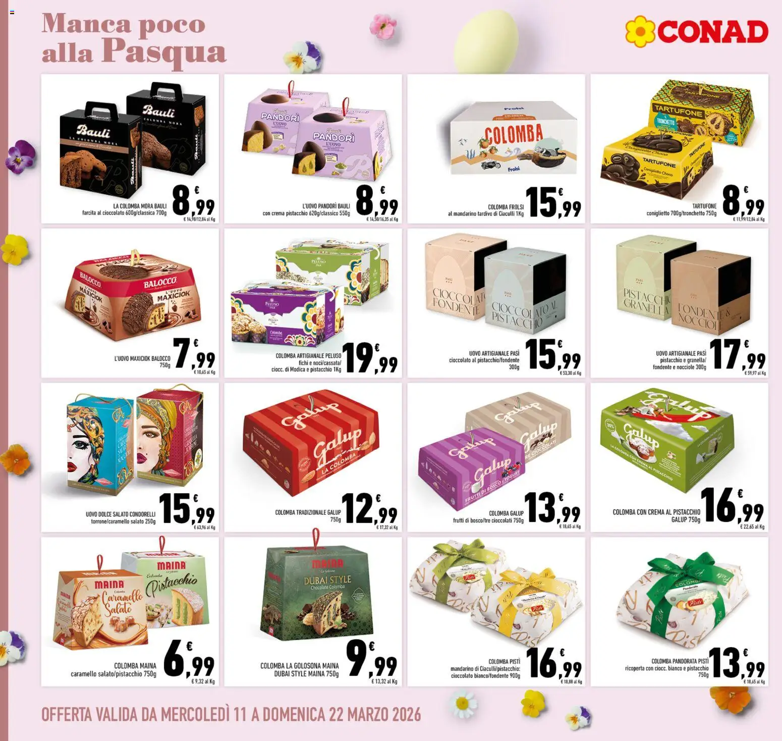 Volantino Conad del 11.03.2026 | Pagina: 12 | Prodotti: Crema, Yogurt, Cioccolato, Nocciole