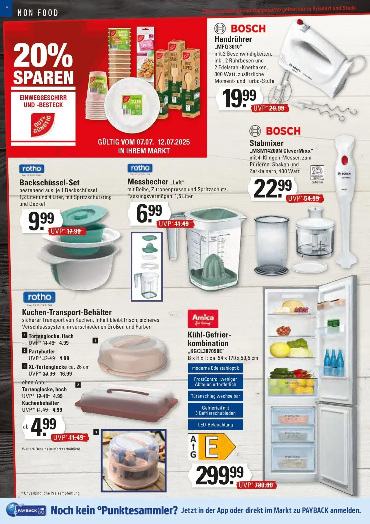 Edeka prospekt Stade	 - gültig ab dem 06.07.2025 | Seite: 20 | Produkte: Bosch, Mixer, Rührbesen, Stabmixer