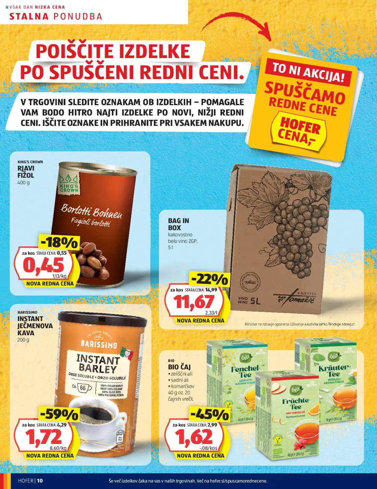 Novi Hofer katalog ponudbe – veljaven od 16.10.2025 | Stran: 10 | Izdelki: Kos, Kava, Vino, Caj