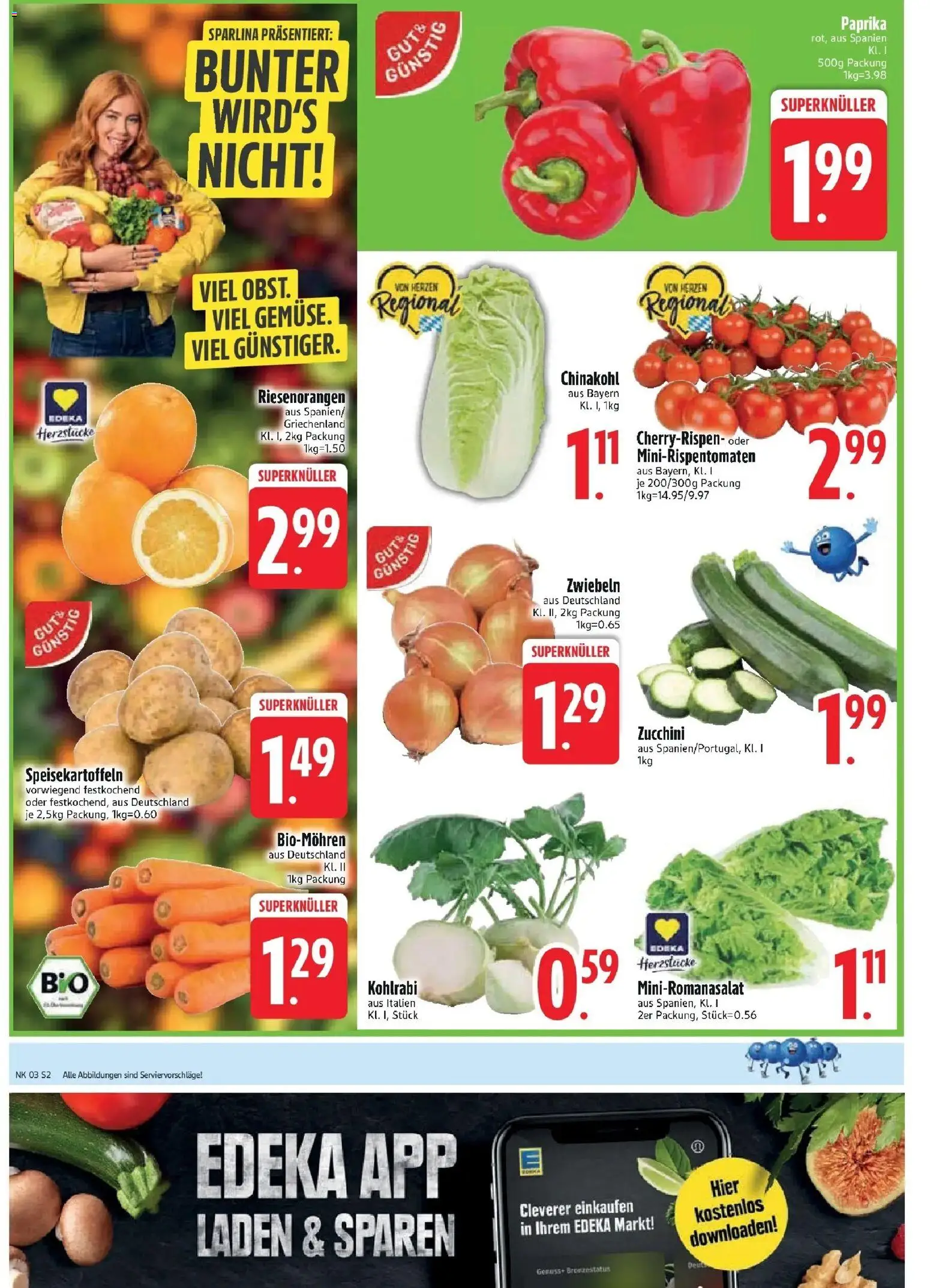 Edeka prospekt Zwiesel	 – gültig ab 11.01.2026 | Seite: 4 | Produkte: Kohlrabi, Paprika, Chinakohl, Zucchini
