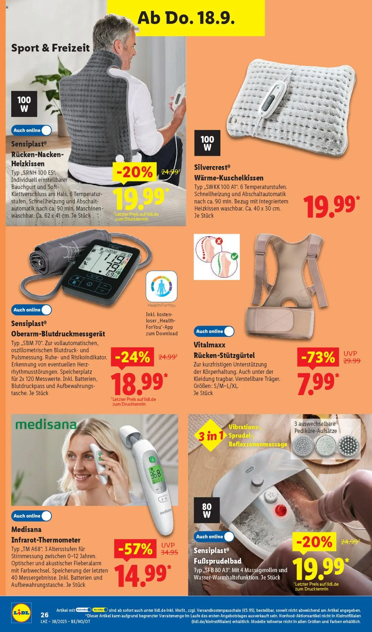 Lidl Prospekt Zossen – gültig ab 15.09.2025 | Seite: 42 | Produkte: Batterien, Heizkissen