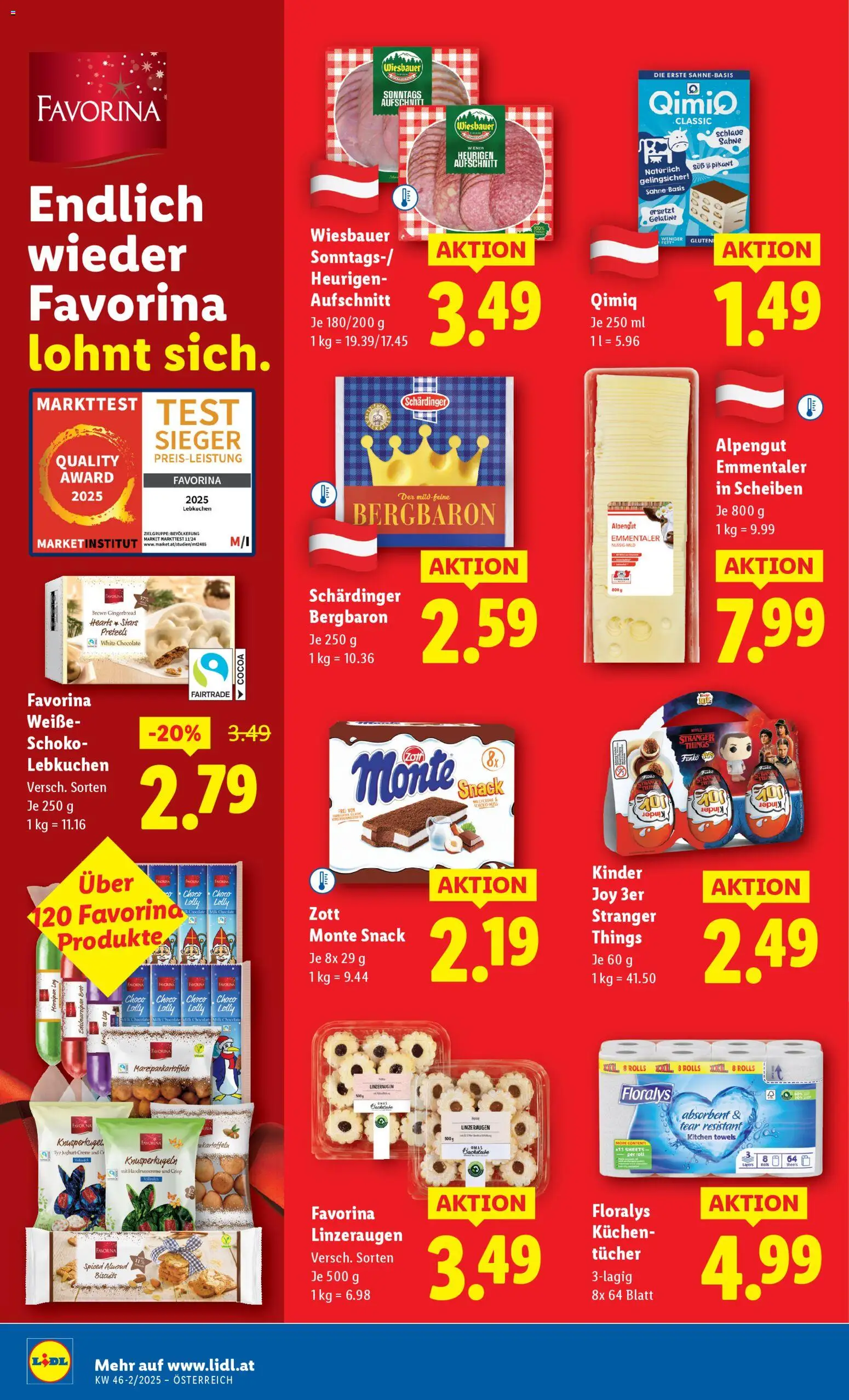 Lidl Flugblatt - Oberpullendorf, Güssing, Oberwart gültig ab 13.11.2025 | Seite: 16 | Produkte: Sahne, Brot