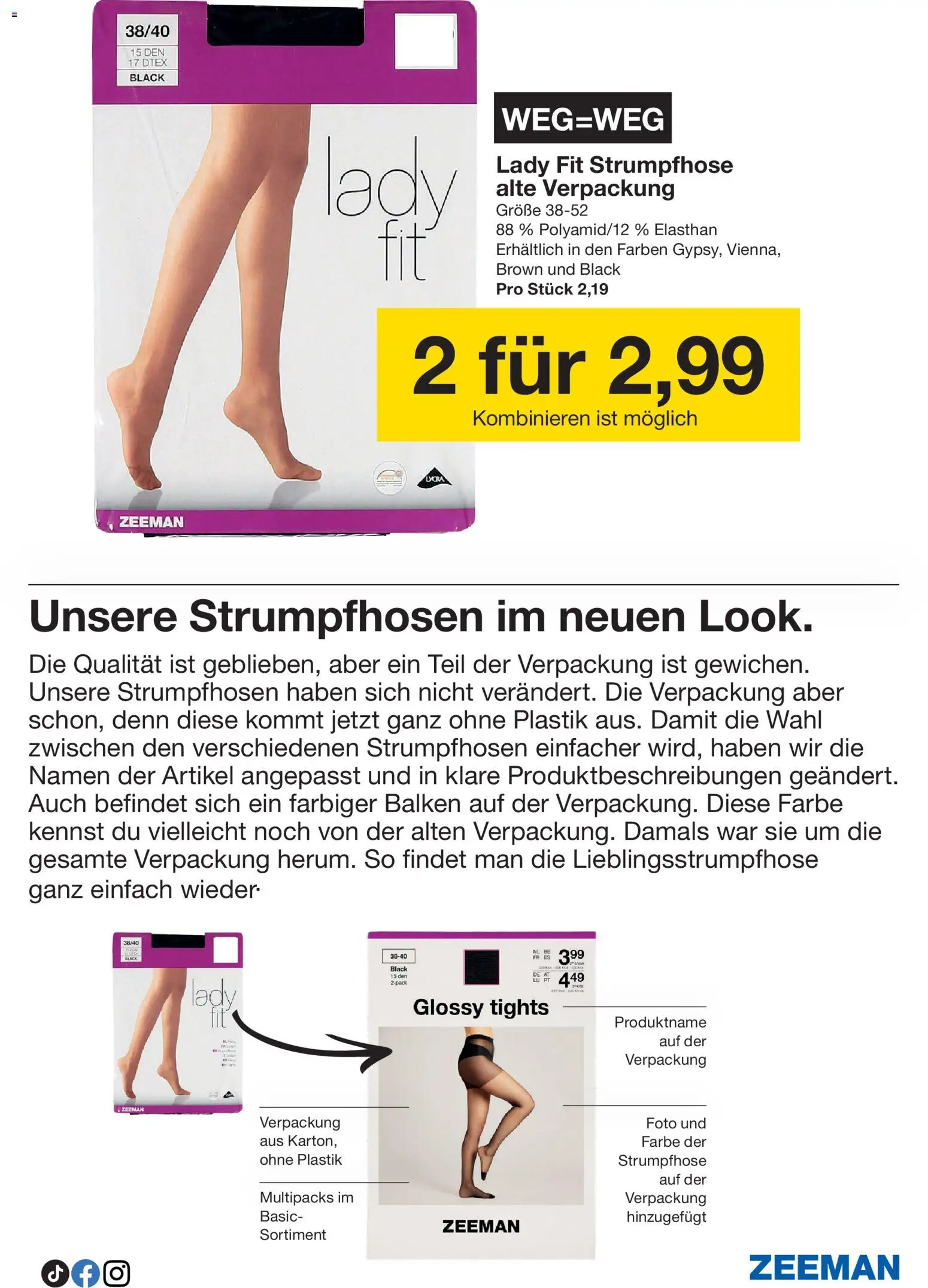 Zeeman Prospekt 	 – gültig ab 14.02.2026 | Seite: 19 | Produkte: Strumpfhose
