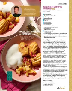 Madeleines met Sabayon van Hugo Kennis, Madeleines with Sabayon. - Voorbeeld van een folder van Albert Heijn, geldig van 05.12.2025 | Pagina: 149