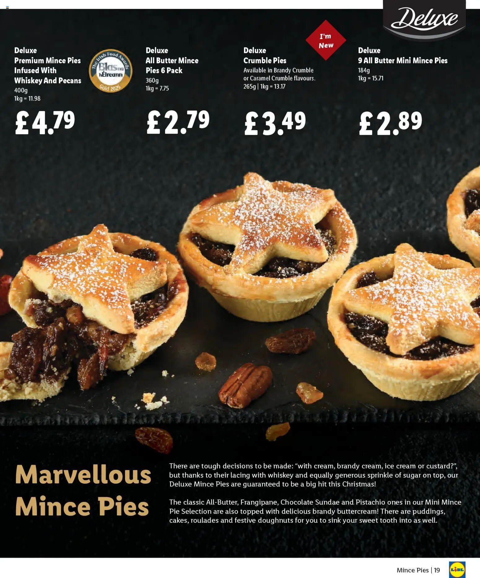 {H1} | Page: 19 | Products: Pie, Cream, Ice cream, Papier carton