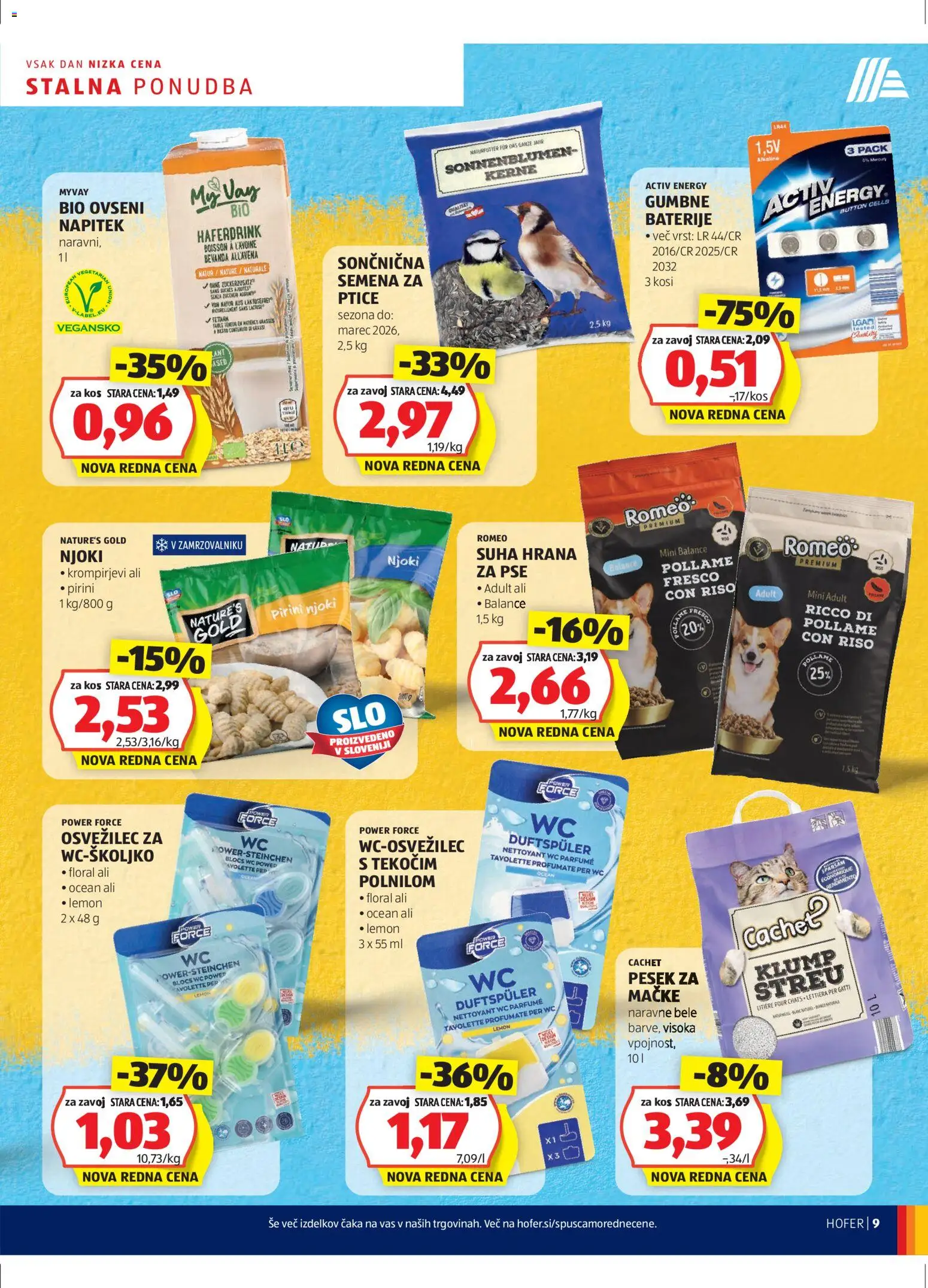 Hofer SI katalog | vrijedi od 11.12.2025 | Stranica: 9 | Proizvodi: Njoki, Baterije