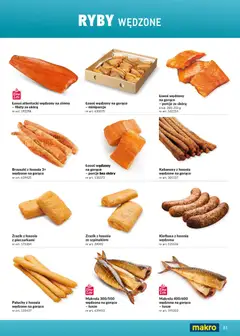 Pogląd oferty "Makro Gazetka - Ultra fresh" - ważna od 01.03.2026 | Strona: 81 | Produkty: Makrela, Łosoś, Brzuszki z łososia, Ryby