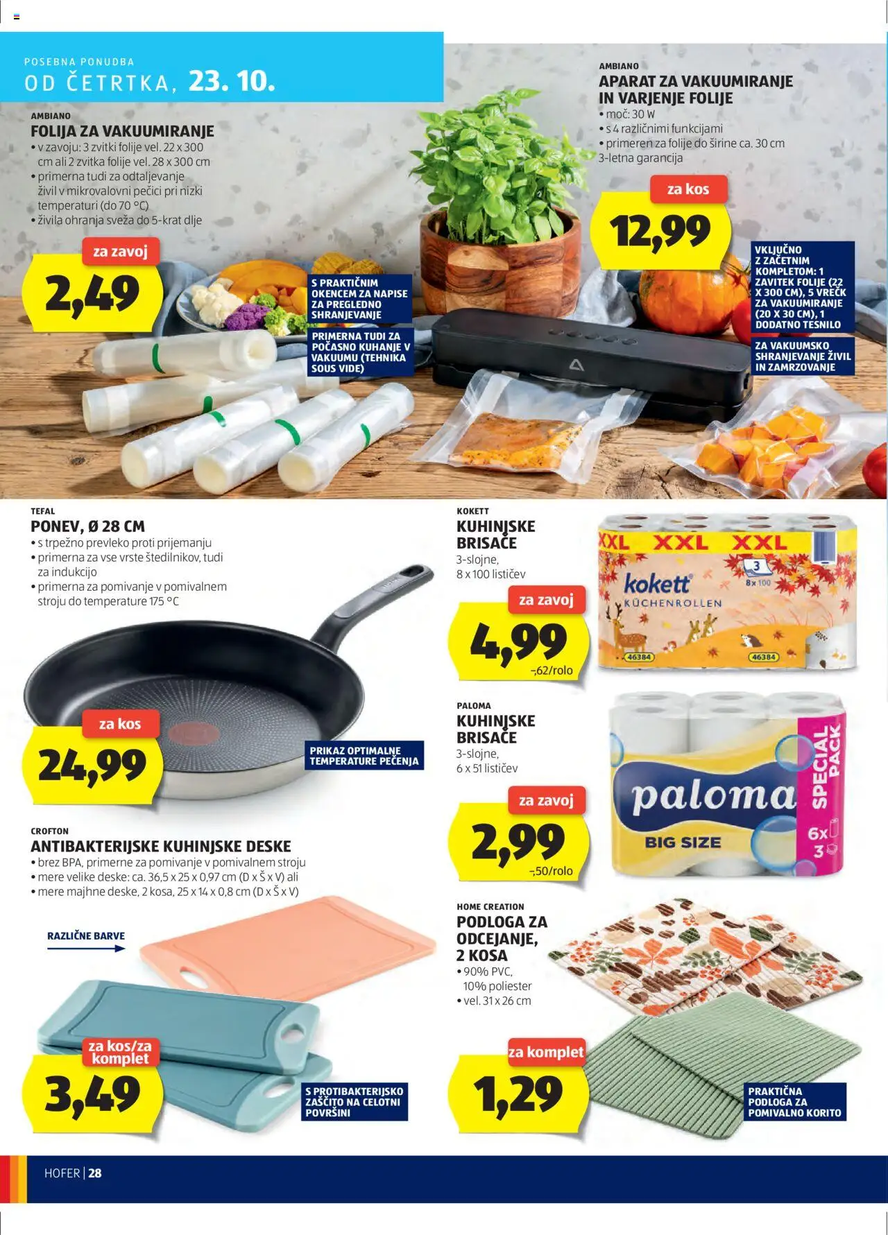 Hofer SI katalog | vrijedi od 16.10.2025 | Stranica: 28