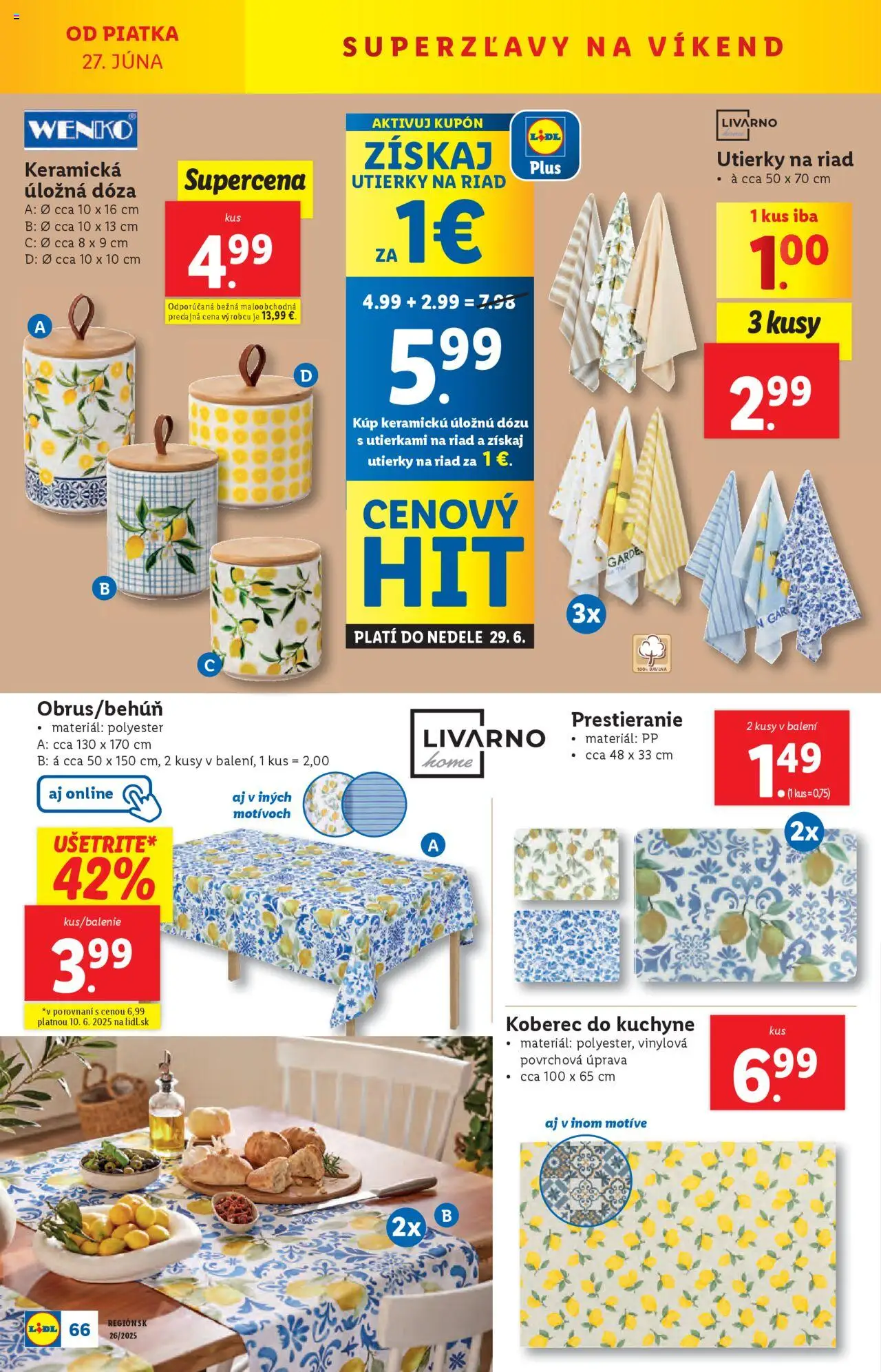 Lidl leták │ platný od 23.06.2025 | Strana: 82 | Produkty: Koberec do kuchyne, Koberec, Kuchyne