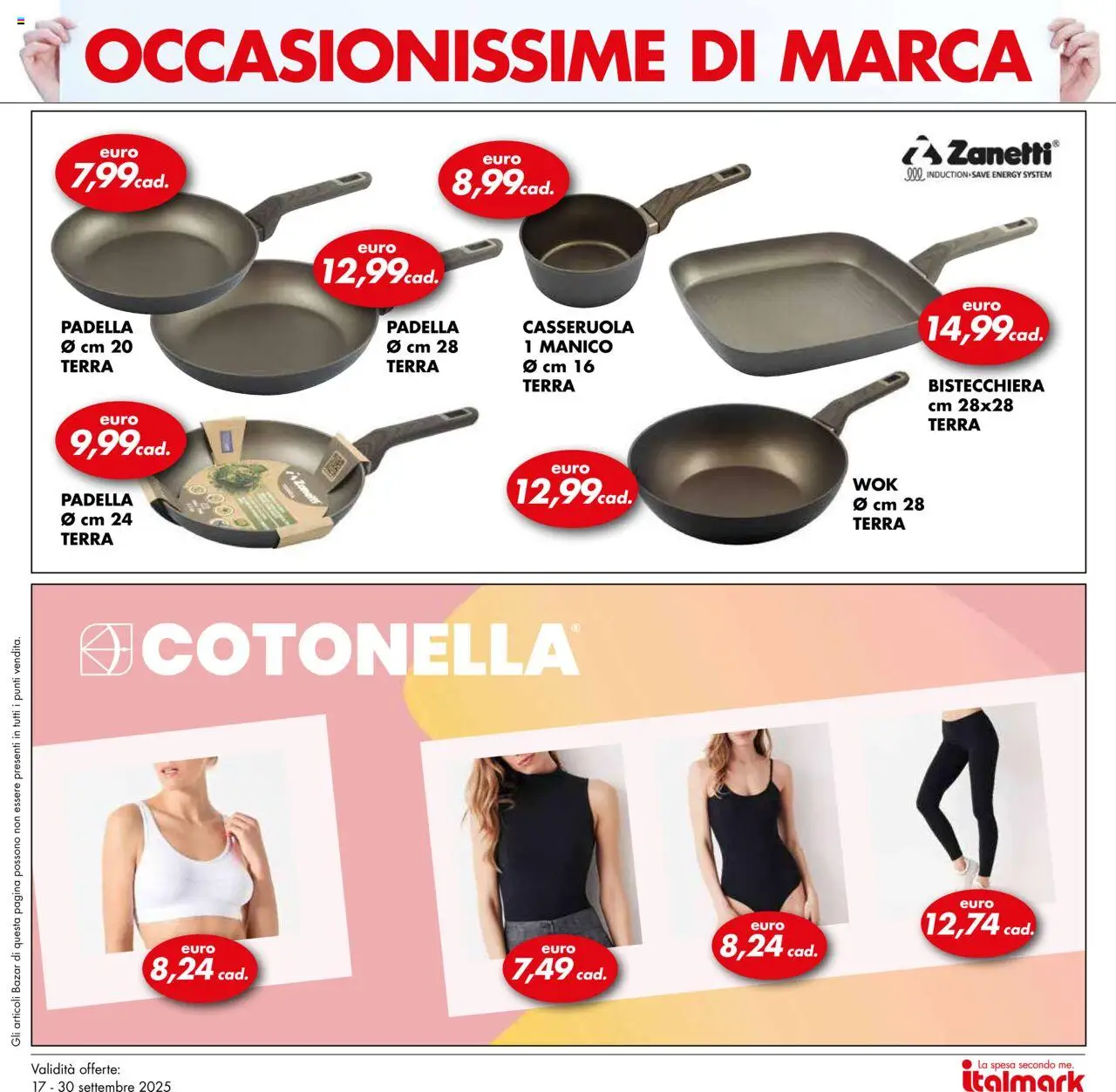 Volantino Italmark del 17.09.2025 | Pagina: 21 | Prodotti: Bistecchiera, Padella, Casseruola, Terra