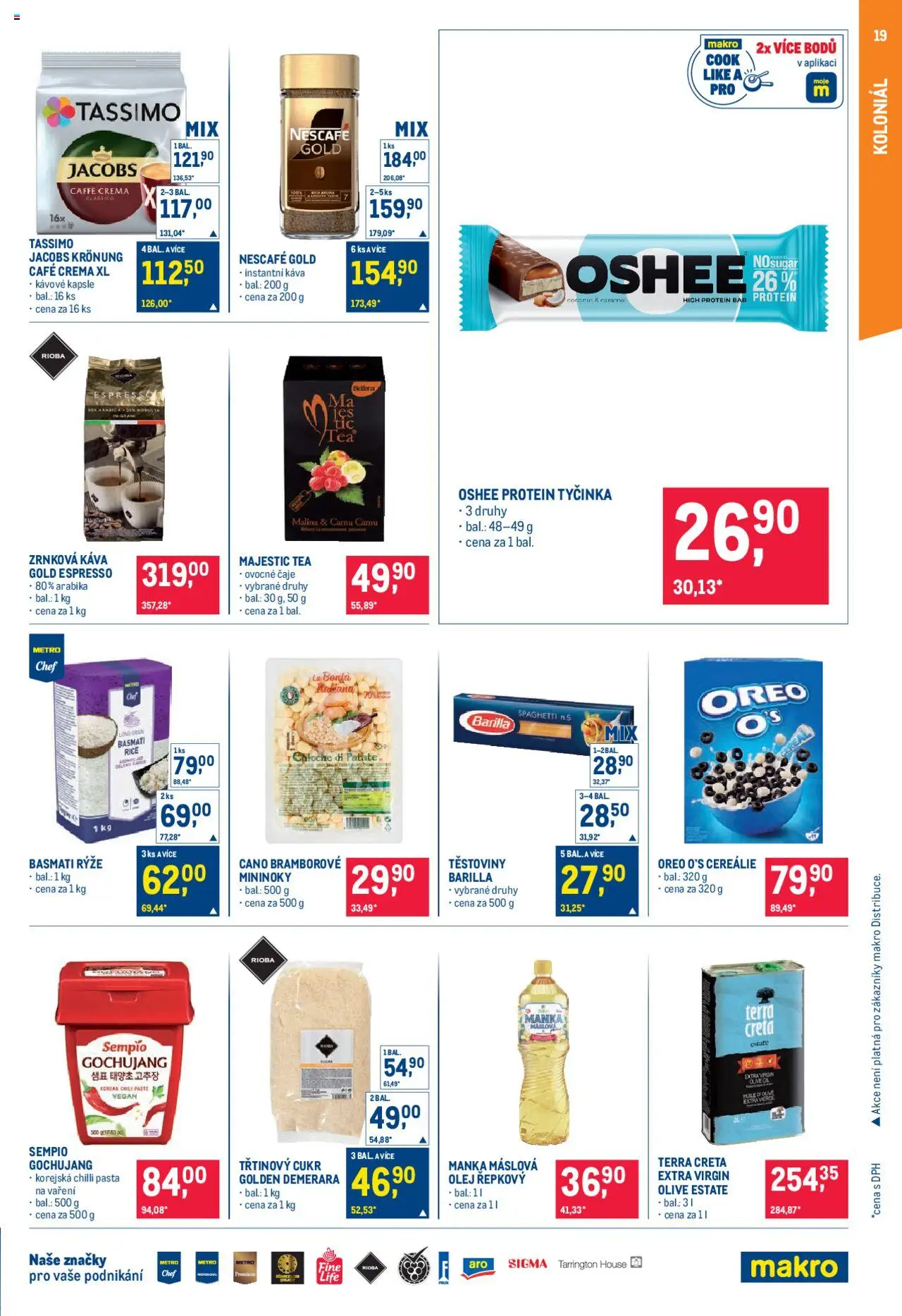 Makro leták - Pro milovníky jídla od 21.05.2025 | Strana: 19 | Produkty: Vegan, Káva, Těstoviny, Kapsle