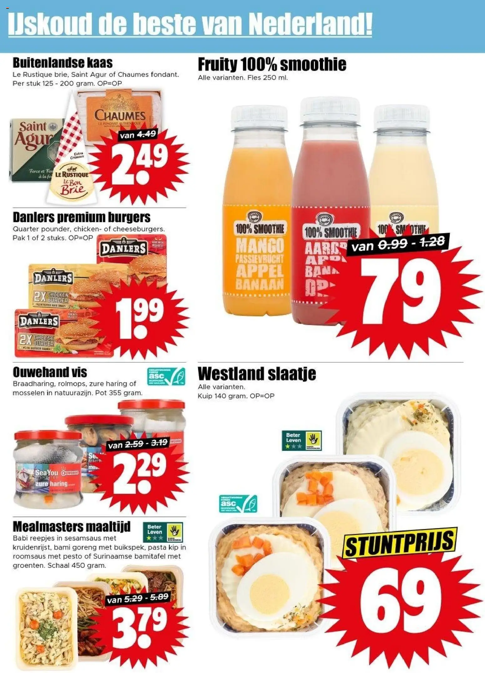 {H1} | Pagina: 12 | Producten: Mosselen, Kip, Mango, Appel