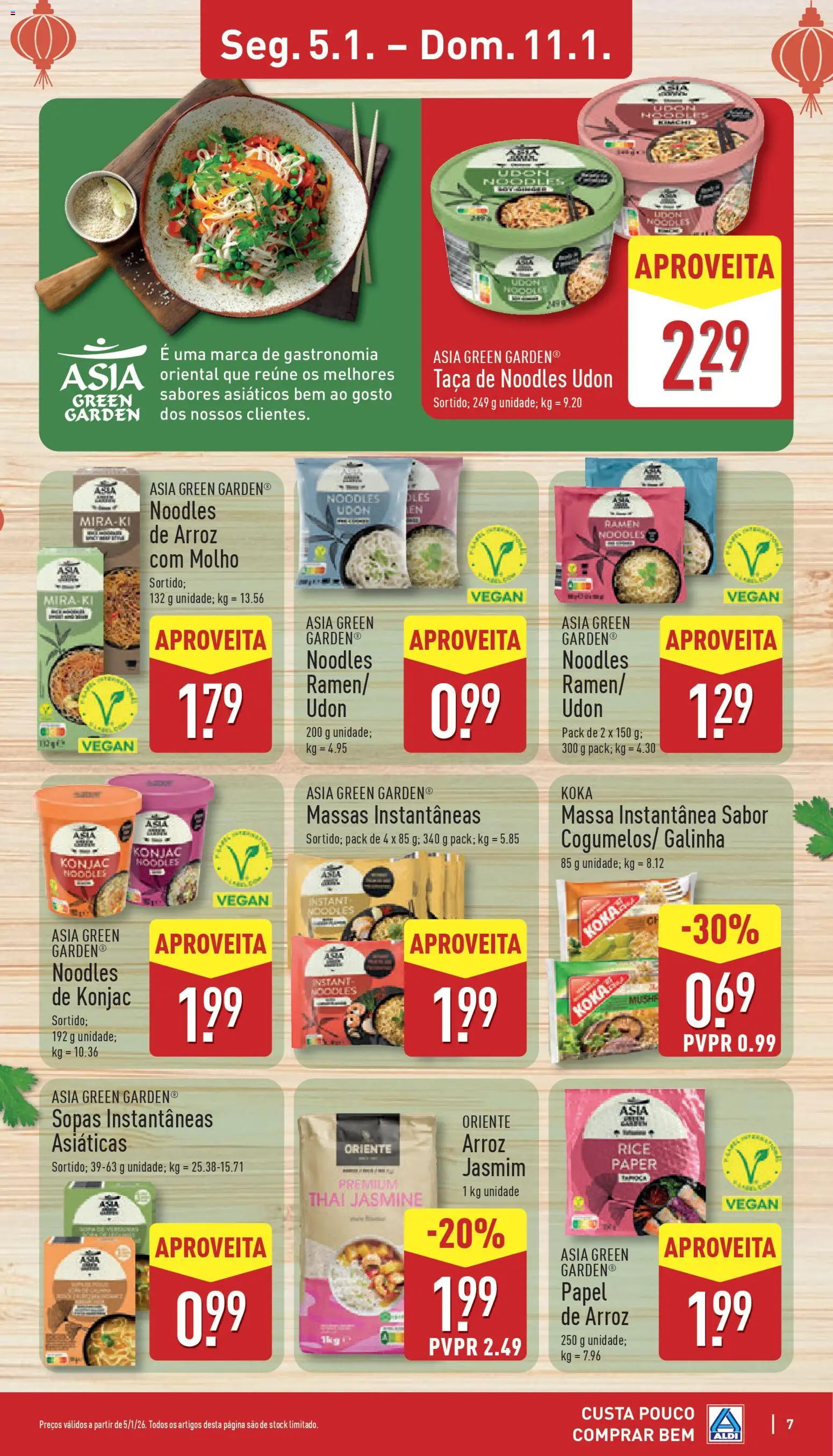 Aldi folheto │ válido de 05.01.2026 | Página: 7 | Produtos: Arroz, Massa