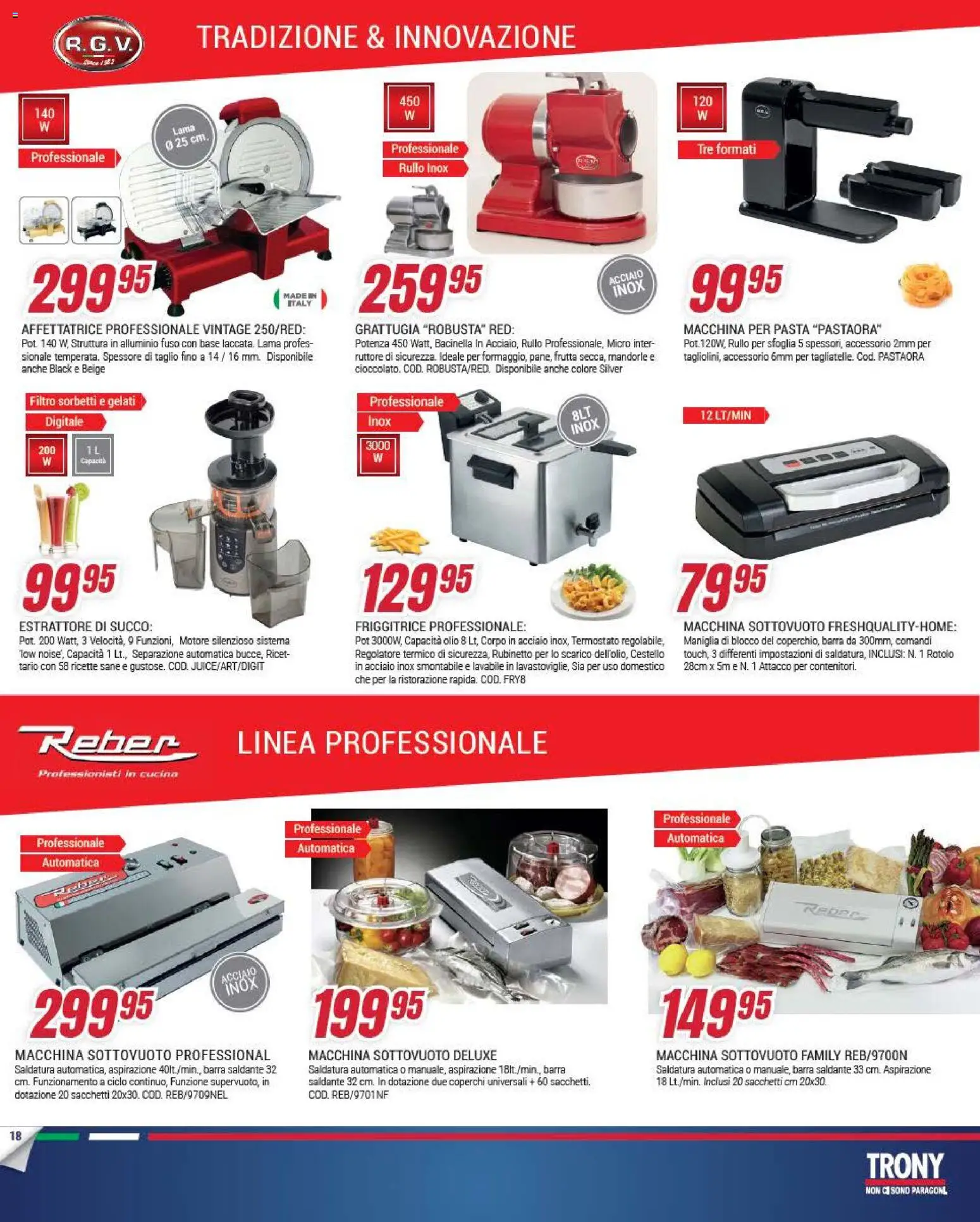 Volantino Trony del 09.04.2026 | Pagina: 18 | Prodotti: Frutta, Mandorle, Alluminio, Friggitrice