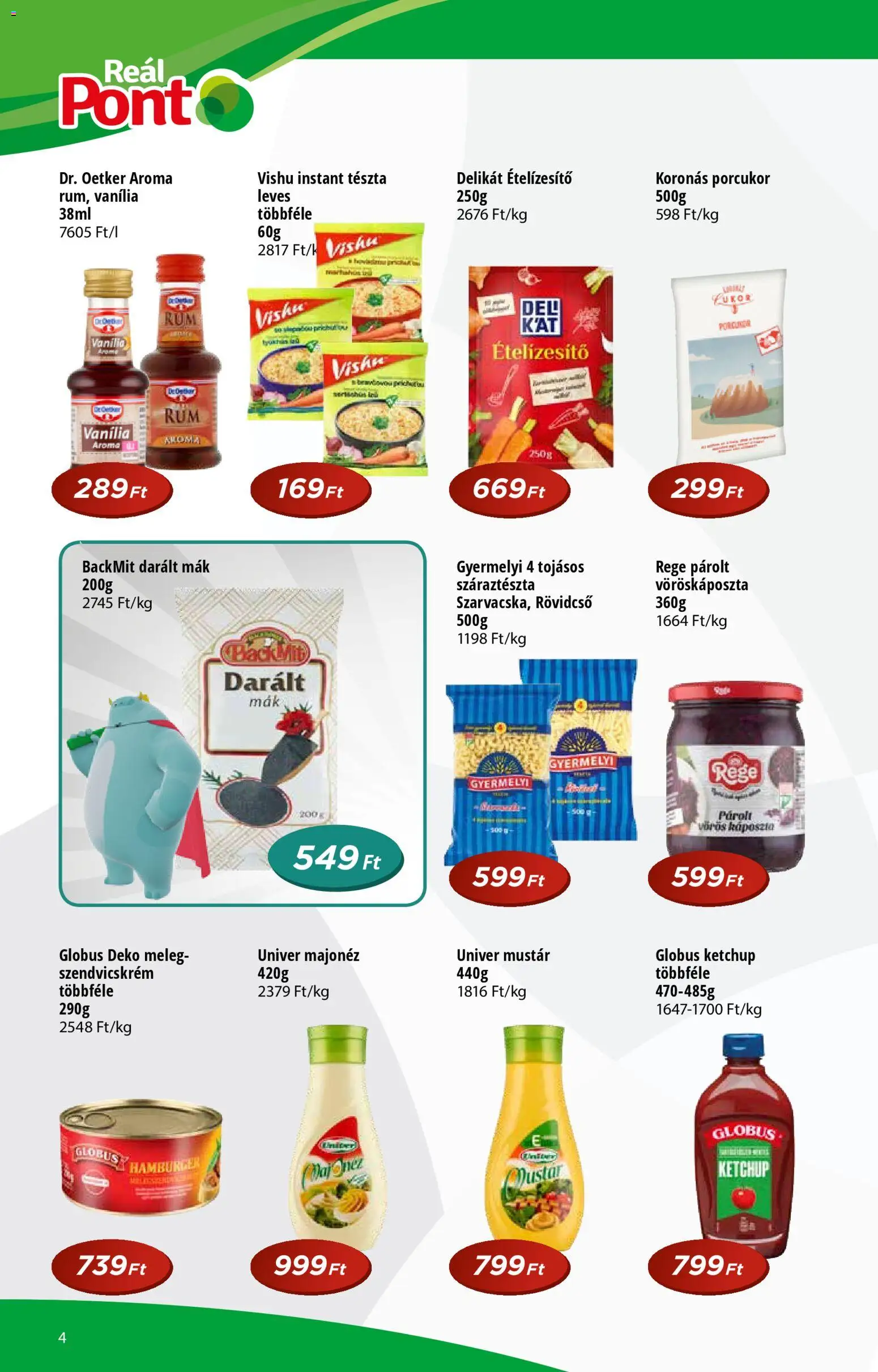 Reál akciós ujság - amely érvényes a következő dátumtól: 10.12.2025 | Oldal: 4 | Termékek: Káposzta, Szendvicskrém, Ketchup, Majonéz