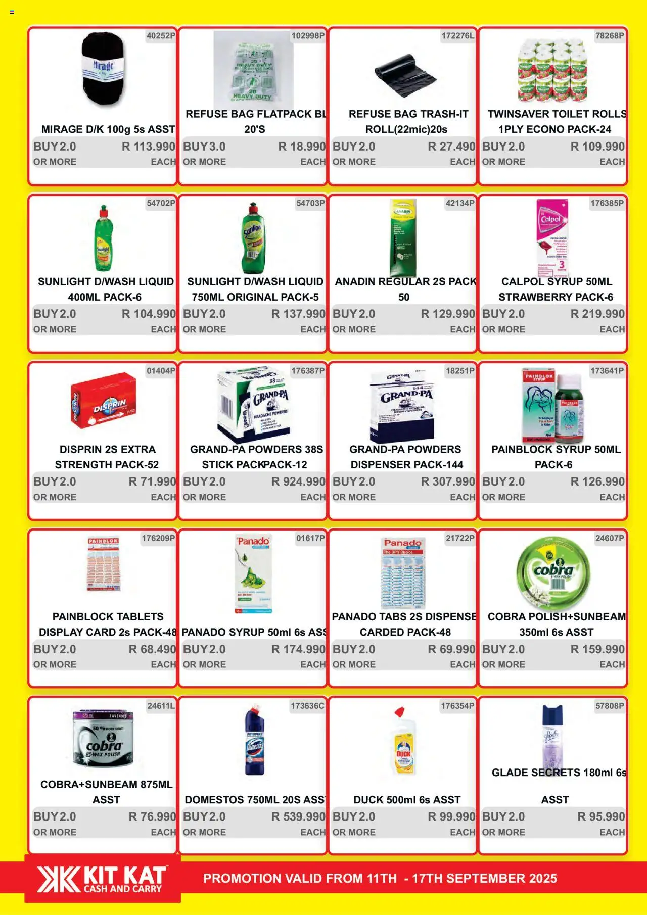 New KIT KAT Cash & Carry catalogue – valid from 11.09.2025 | Page: 14 | Products: Bag, Toilet, Syrup
