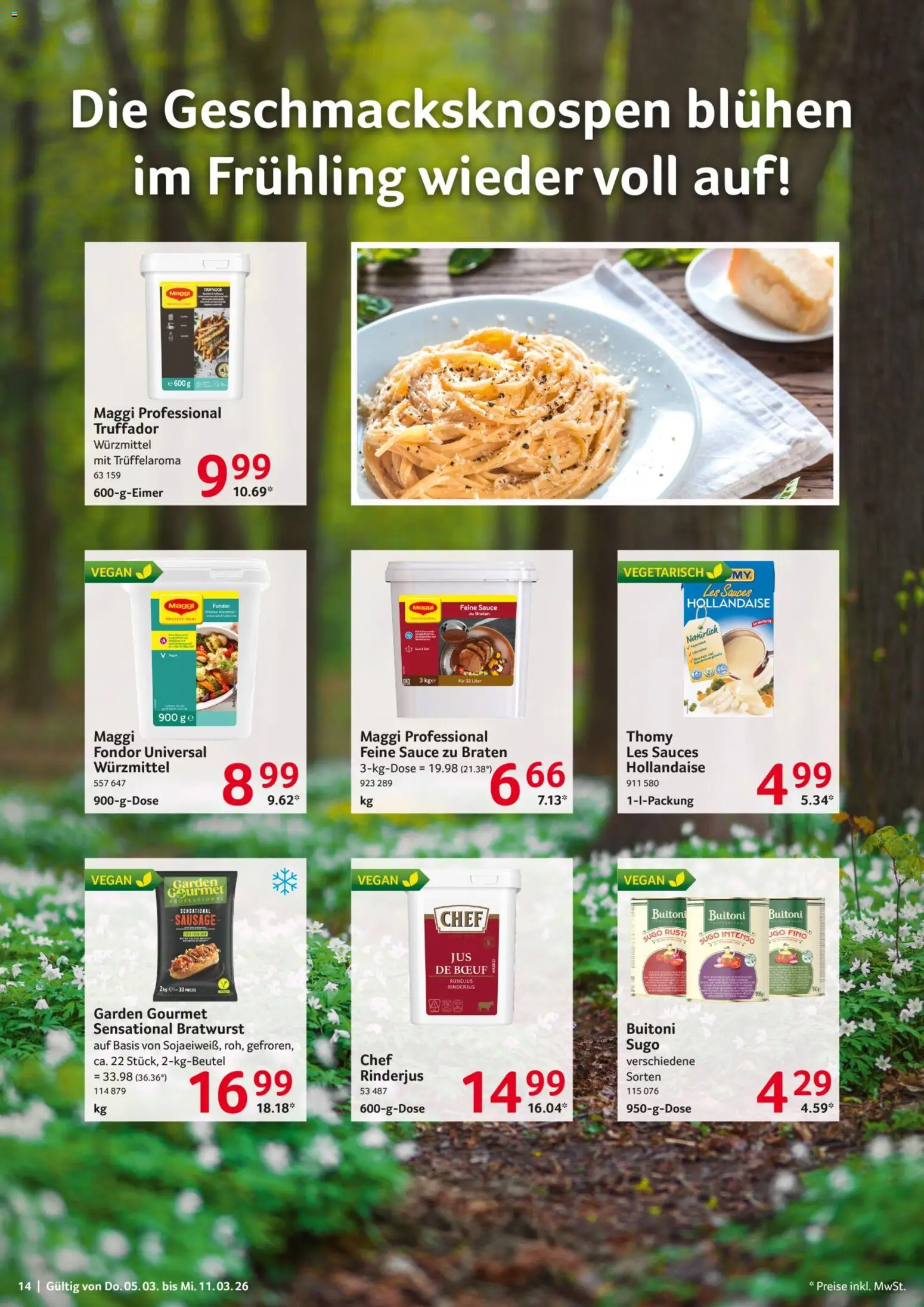 Selgros Prospekt 	 – gültig ab 05.03.2026 | Seite: 14 | Produkte: Maggi, Bratwurst