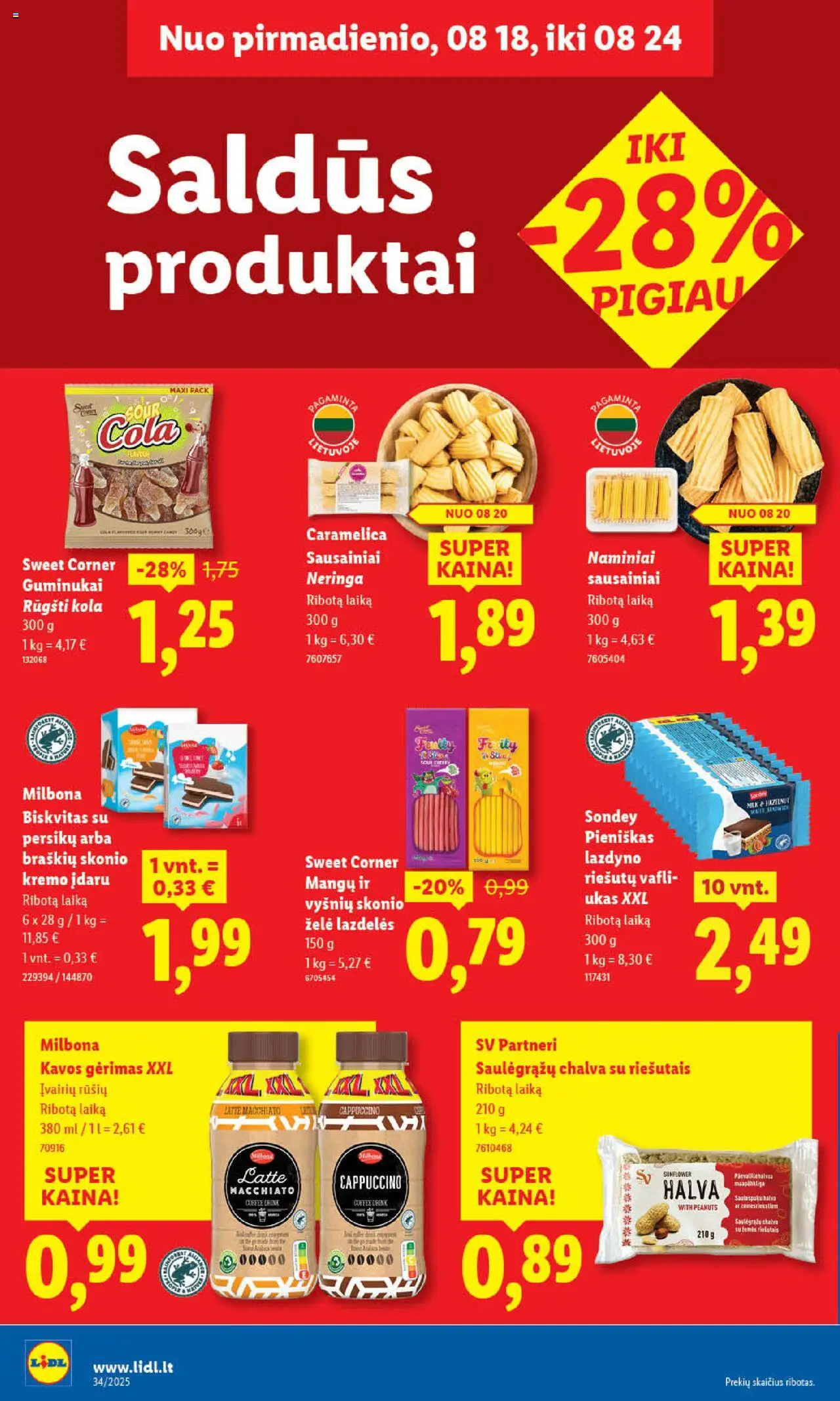 LIDL leidinys│galioja nuo 18.08.2025 | Puslapis: 46 | Prekių: Sausainiai, Guminukai