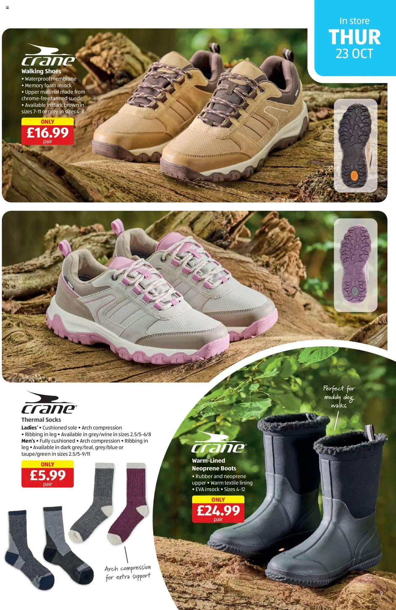 {H1} | Page: 9 | Products: Shoes, Socks, Boots