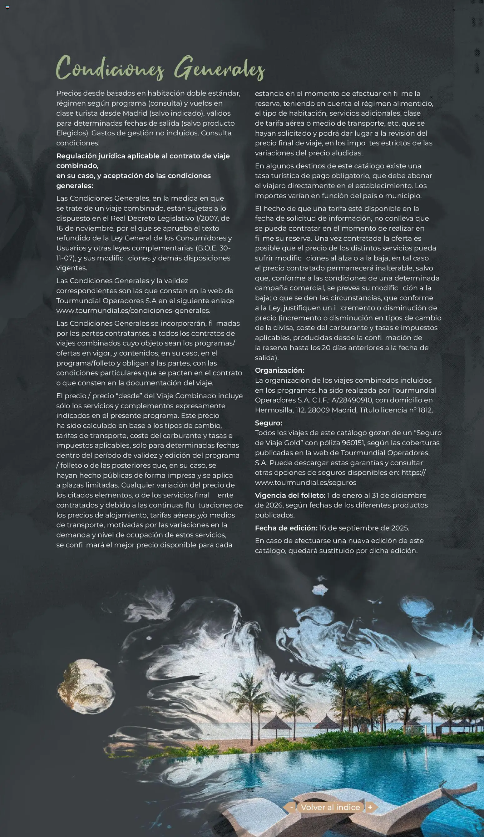 Viajes El Corte Inglés - Catálogo Tourmundial Premium │ válido desde el 01.01.2026 | Página: 166 | Productos: General