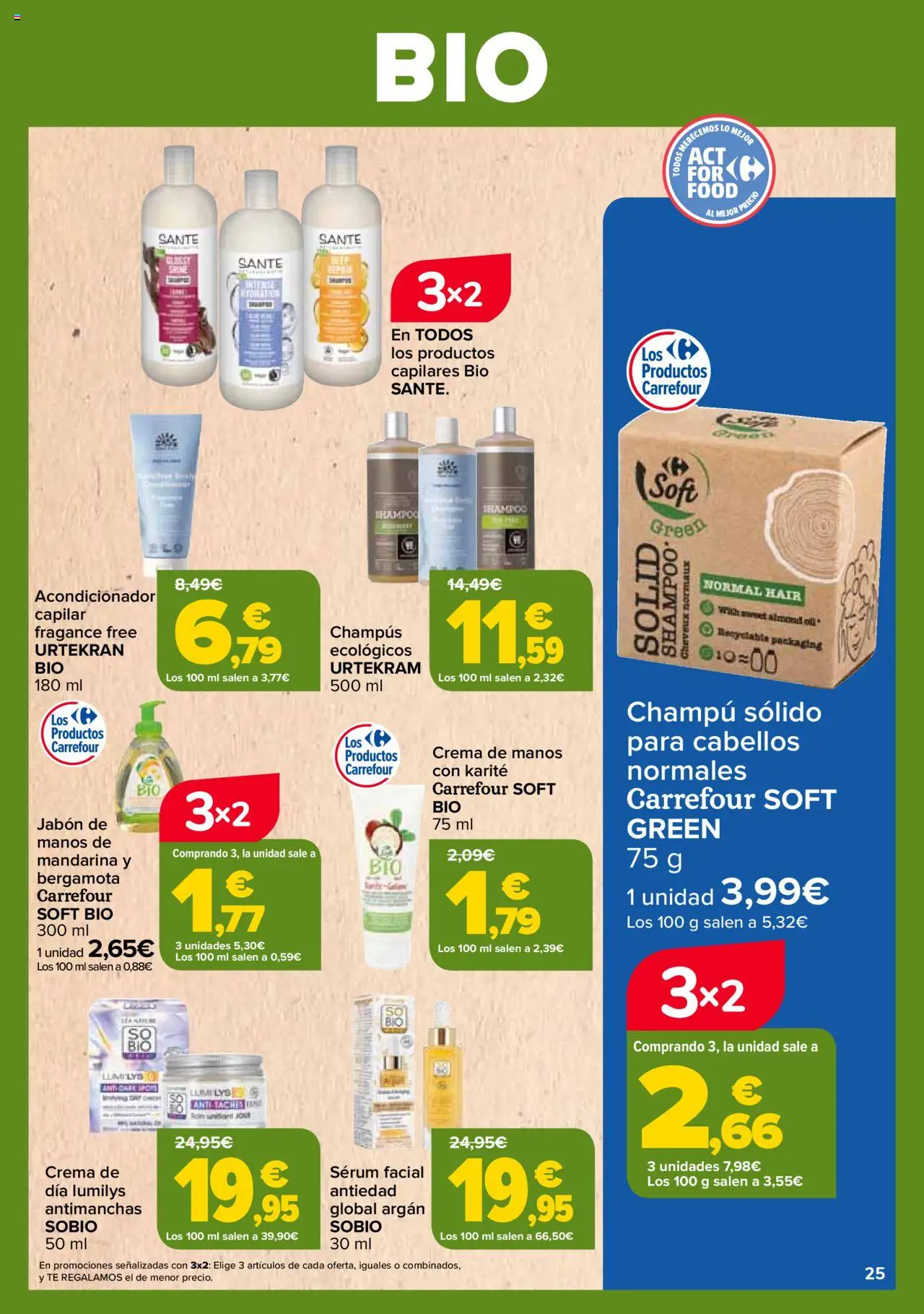 Carrefour - Bio │ válido desde el 26.09.2025 | Página: 25 | Productos: Acondicionador, Crema de manos, Sérum, Crema
