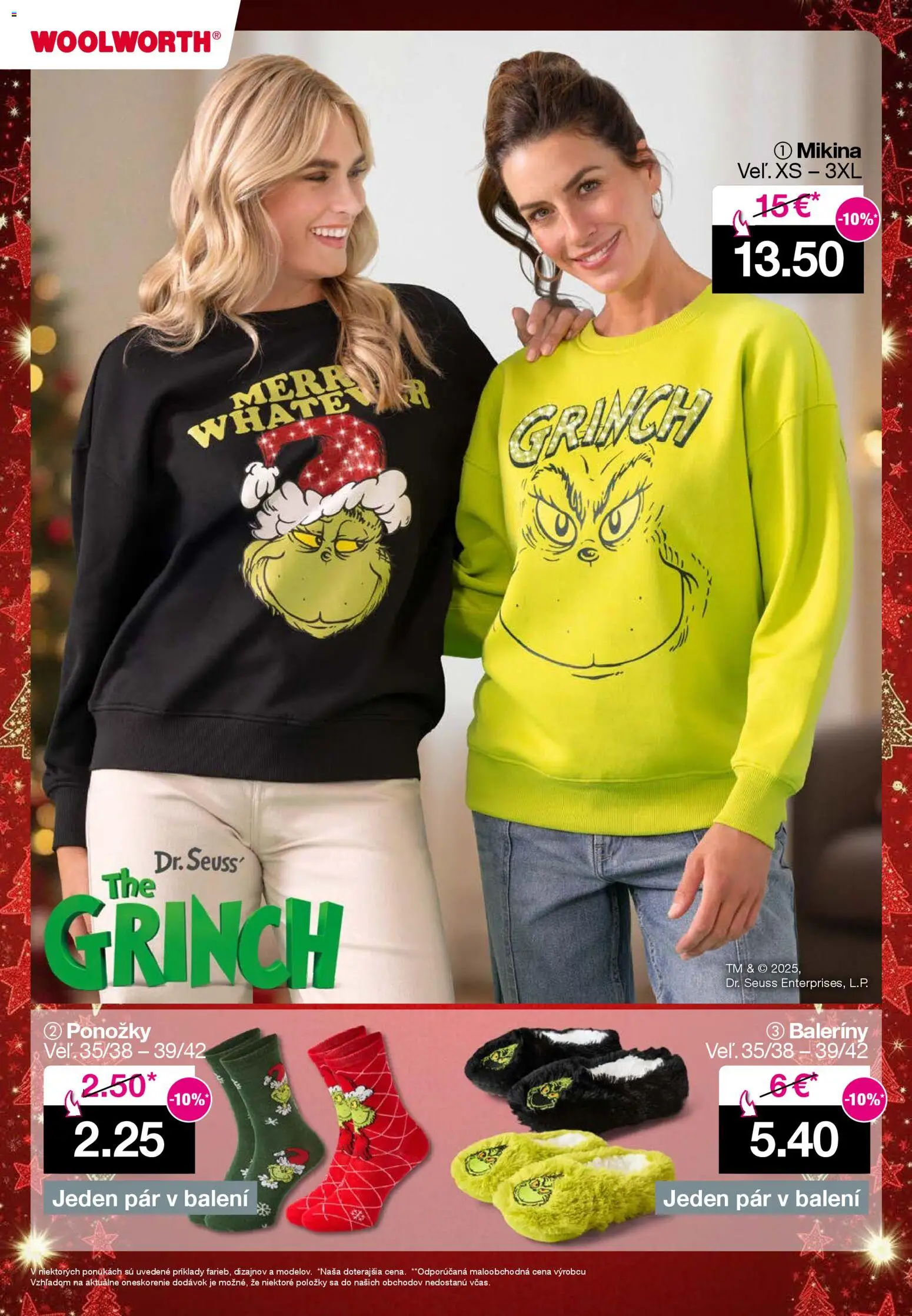 Nové Woolworth akcie – leták je platný od 14.11.2025 | Strana: 2 | Produkty: Mikina, Ponožky