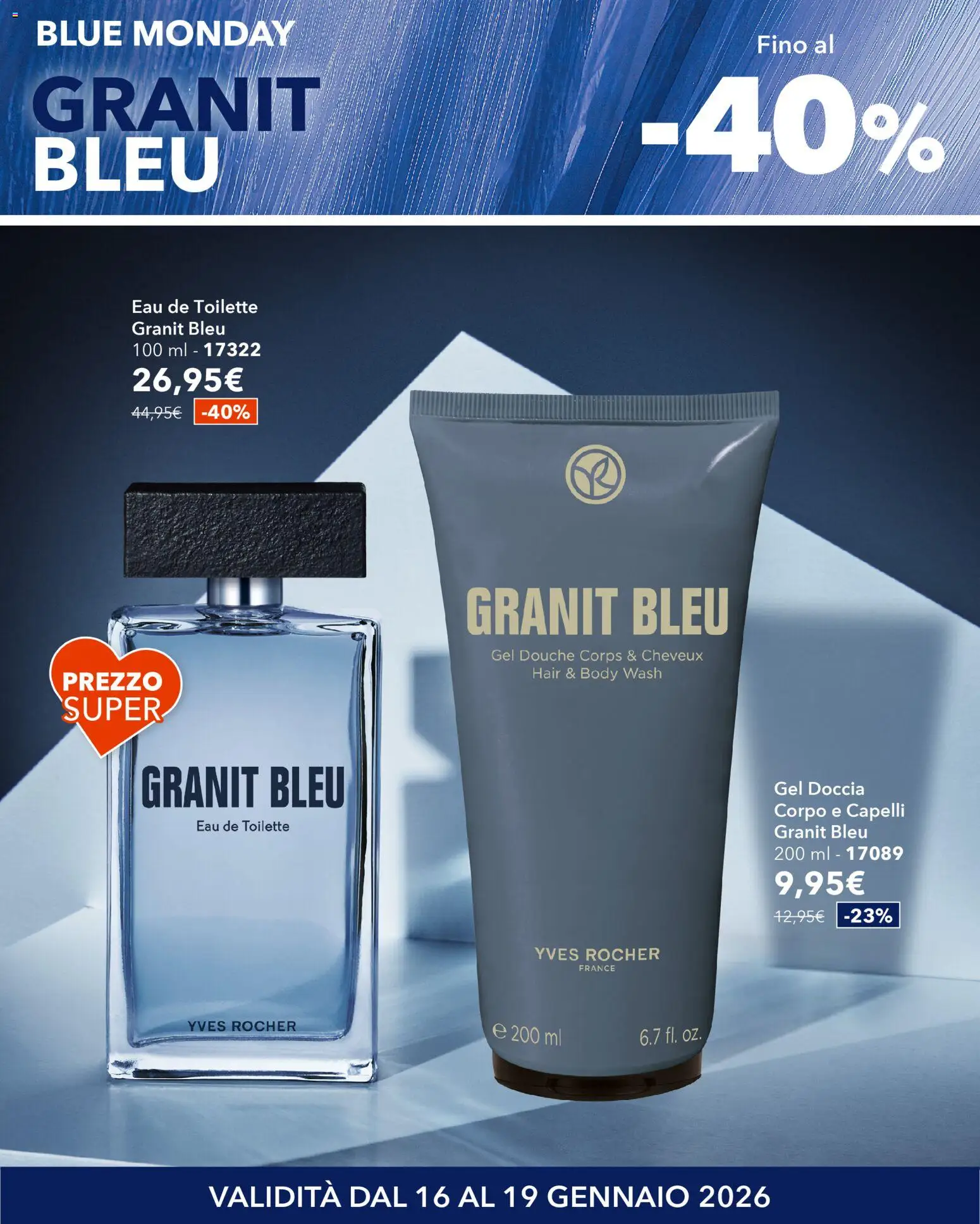 Volantino Yves Rocher del 16.01.2026 | Pagina: 9 | Prodotti: Doccia