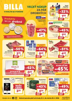 Billa leták platný od 22.04.2026