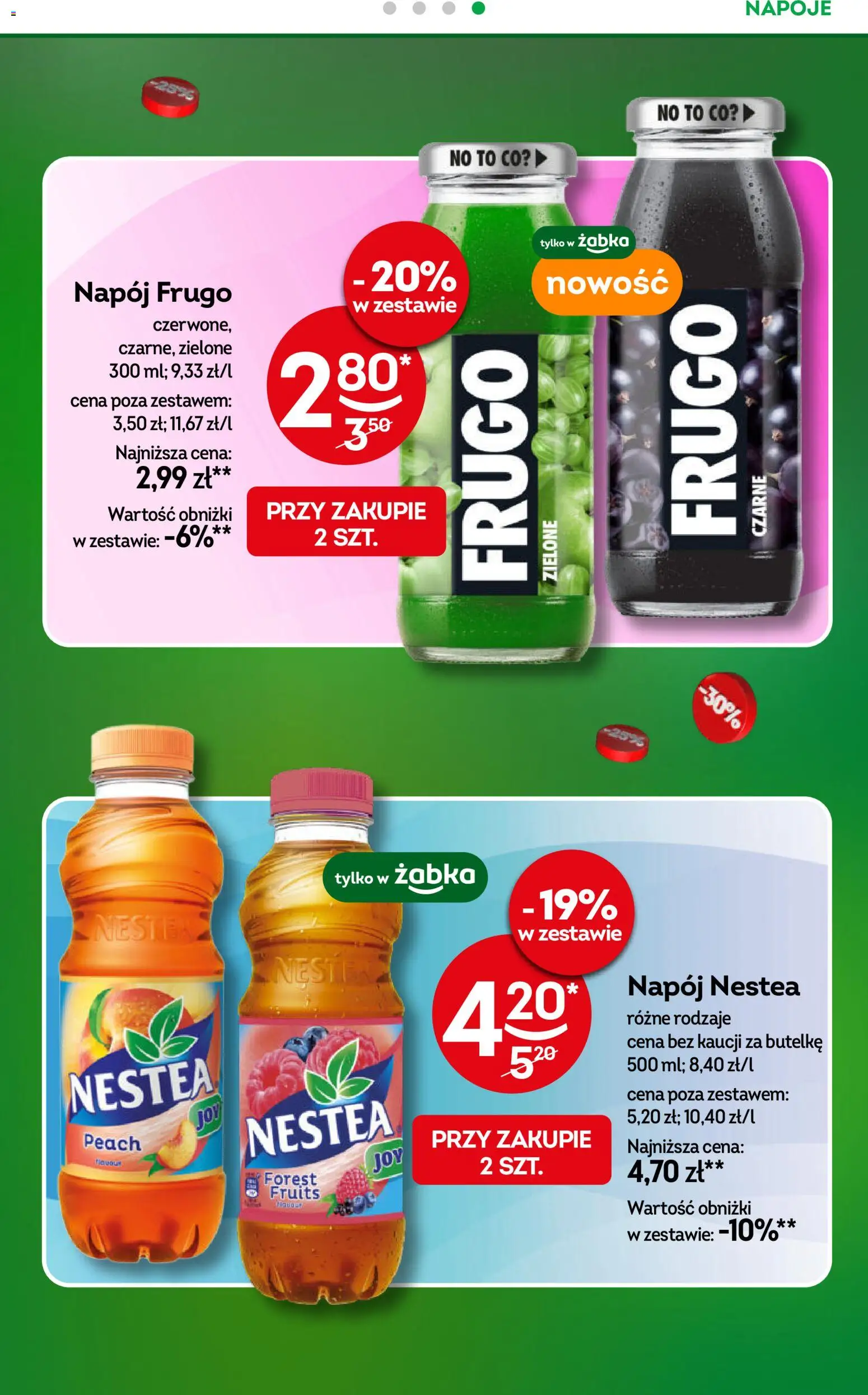 Żabka gazetka od 08.04.2026 | Strona: 19 | Produkty: Napoje