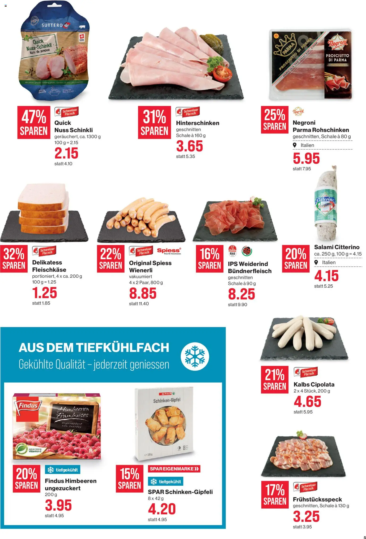 SPAR Aktionen – gültig ab 18.12.2025 | Seite: 5 | Produkte: Salami, Wurst