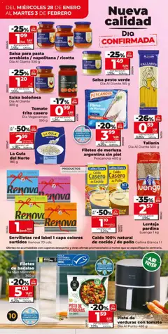 Vista previa Caldo 100% natural de cocido / de pollo, Caldo 100% natural de cocido / de pollo Gallina Blanca 1 l válido desde el 28.01.2026 | Página: 10