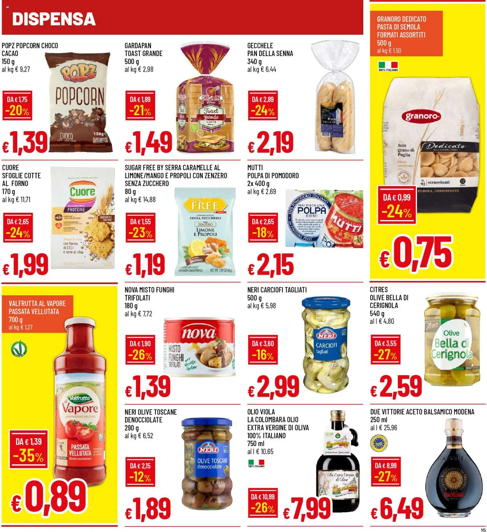 Volantino Galassia del 08.01.2026 | Pagina: 15 | Prodotti: Zucchero, Limone, Olive, Mutti