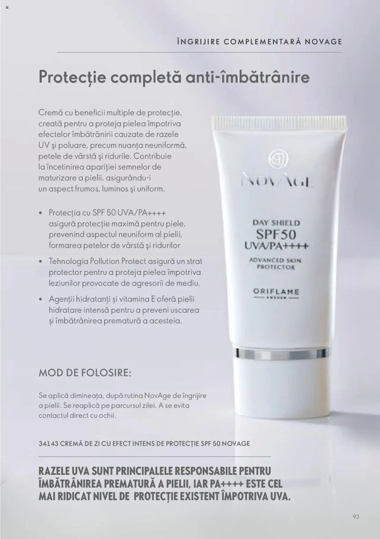 Oriflame catalog - Ghidul NOVAGE+ – valabil de la 01.03.2023 | Pagină: 93