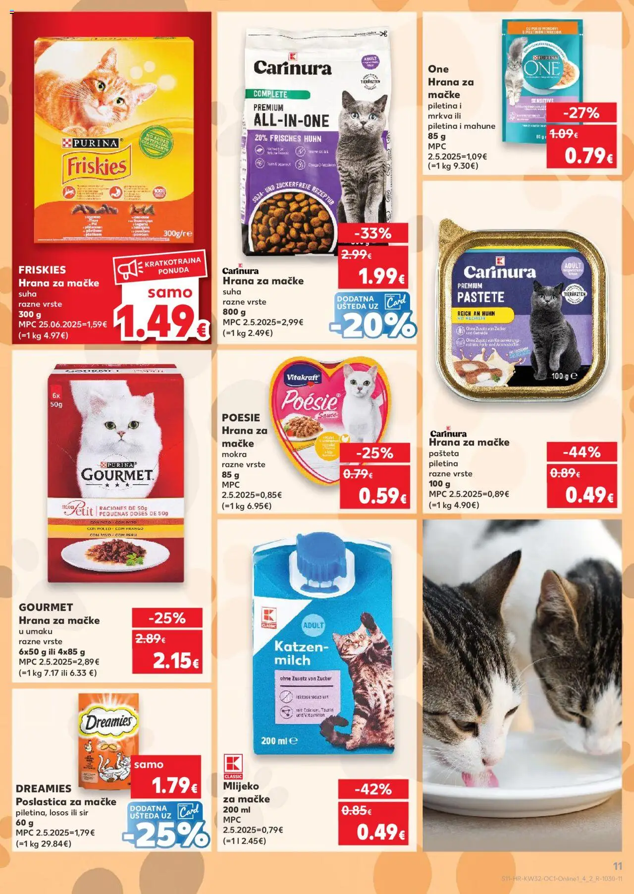 Kaufland katalog | vrijedi od 06.08.2025 | Stranica: 11 | Proizvodi: Piletina, Mrkva, Pašteta, Losos