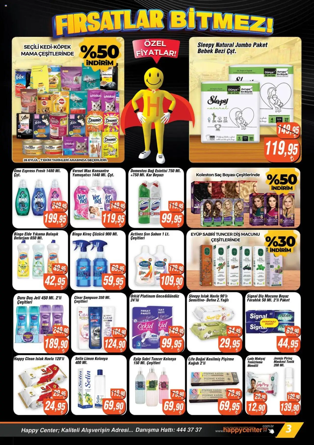 Happy Center Katalog - 24.09.2025 tarihinden itibaren geçerlidir | Sayfa: 3 | Ürünler: Fasulye, Makarna