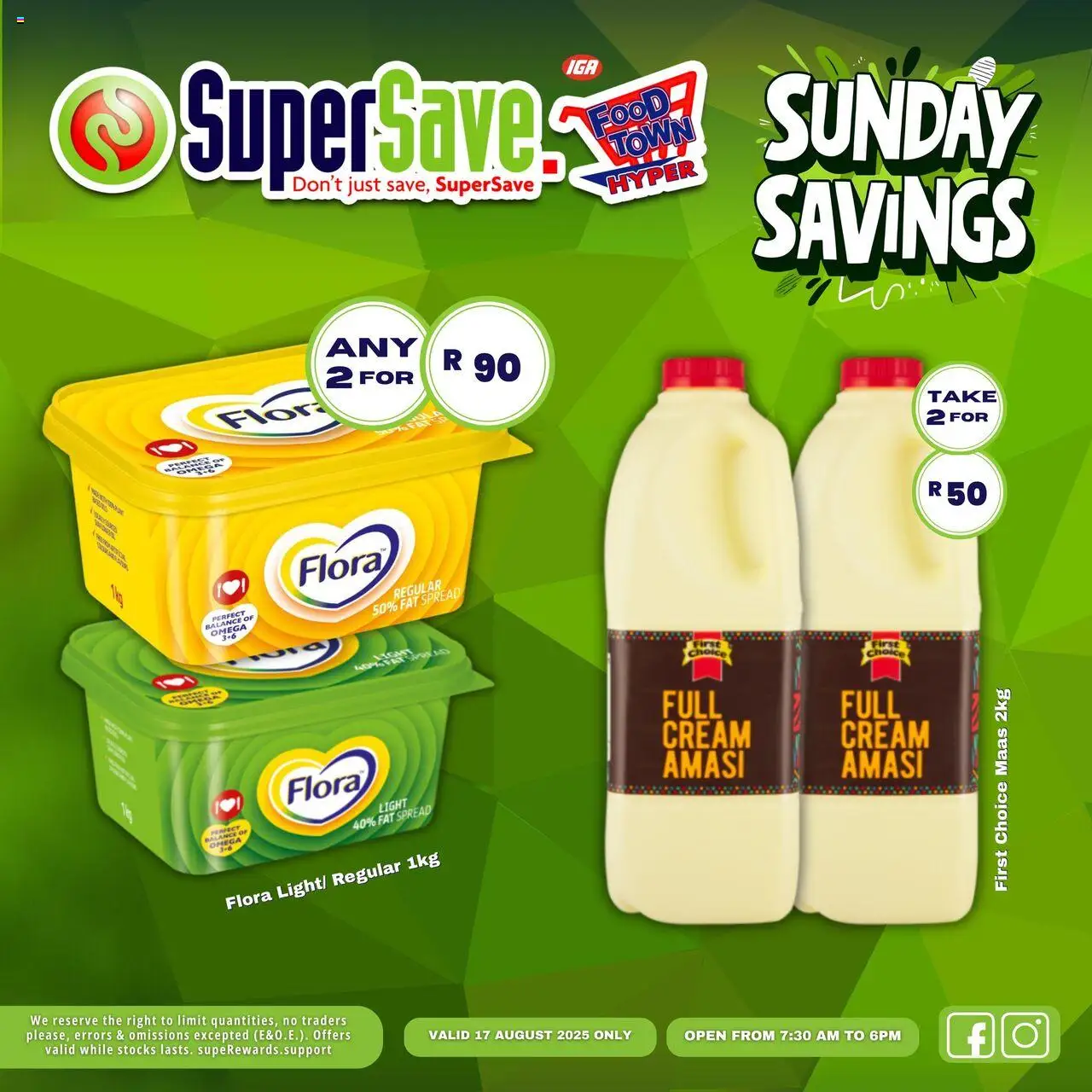 Super Save Sunday Specials │ valid from 17.08.2025 | Page: 38 | Products: Cream, Fat spread