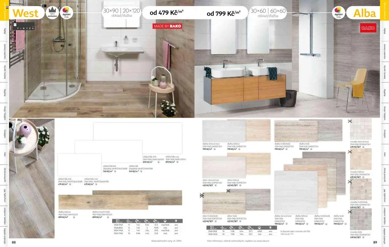 Siko koupelny katalog Koupelny 2025/2026 od 14.10.2025 | Strana: 45 | Produkty: Dlažba, Wc