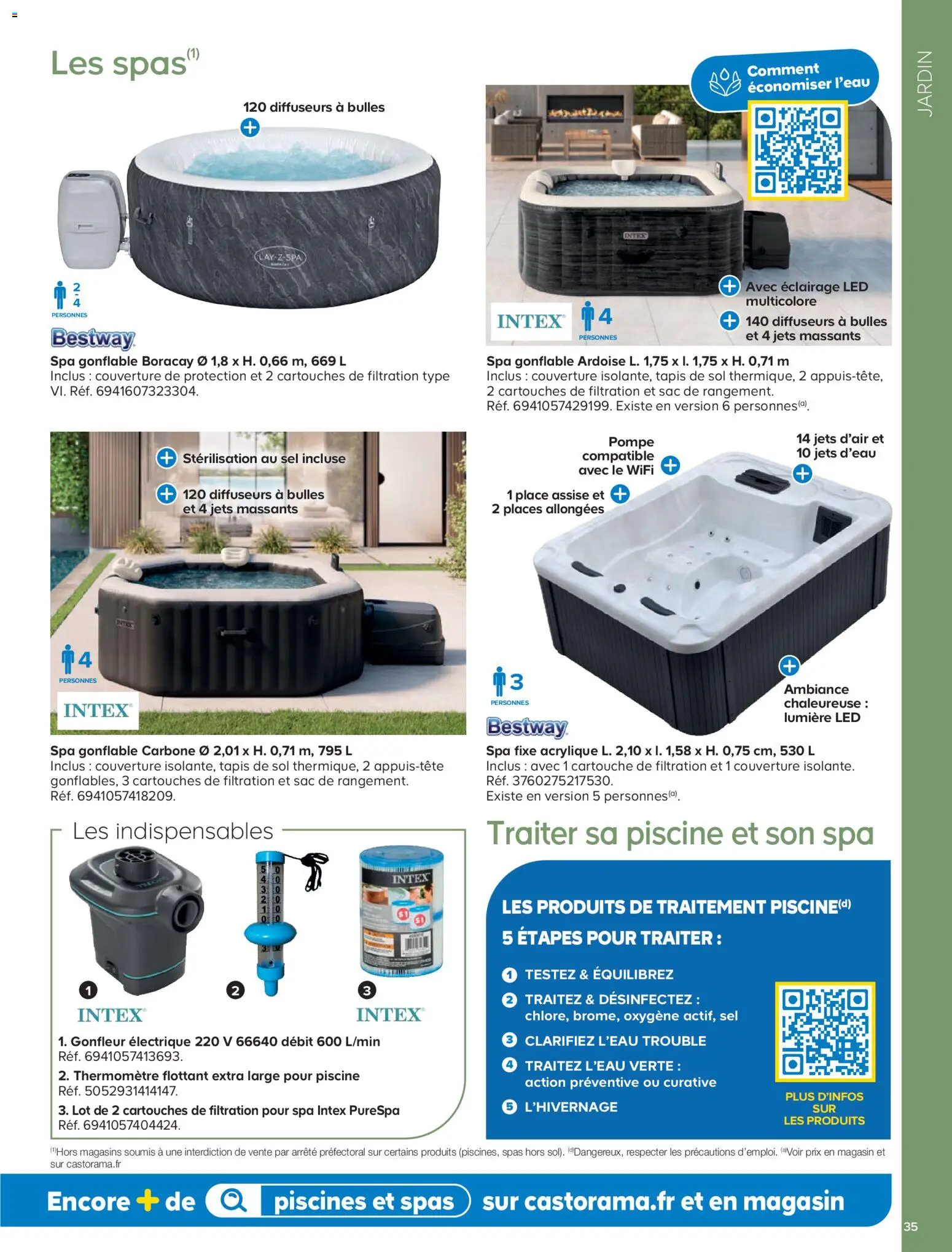 {H1} | Page: 35 | Produits: Sac, Spa gonflable, Couverture, Cartouche