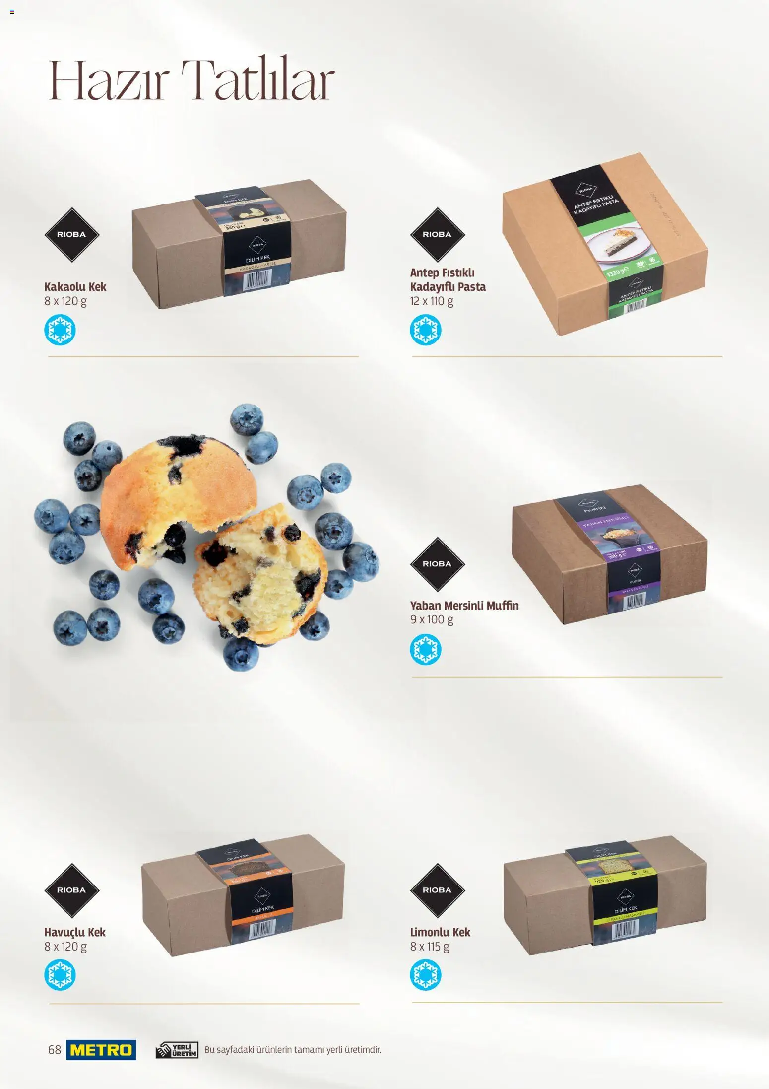 Metro - Pastacılık Kataloğu - 06.04.2026 tarihinden itibaren geçerlidir | Sayfa: 68 | Ürünler: Tatlılar