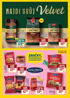 Náhled letáku Billa Velký leták od 05.11.2025 | Strana: 23 | Produkty: Tortilla chips, Jacobs, Crema, Mletá káva