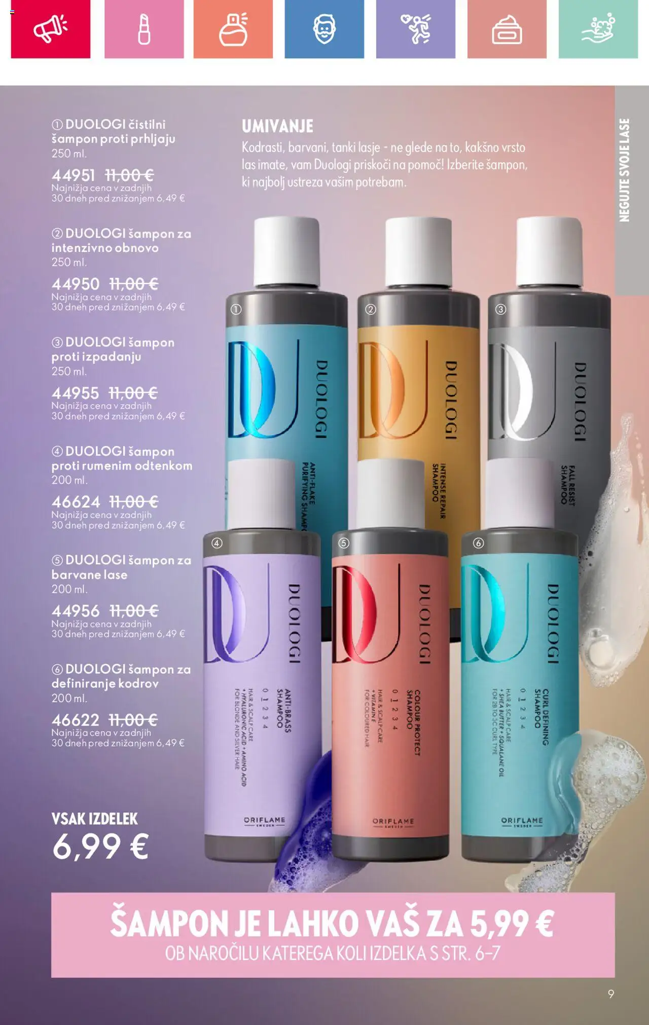 Oriflame katalog 11 │ velja od 03.08.2025 | Stran: 9 | Izdelki: Sampon