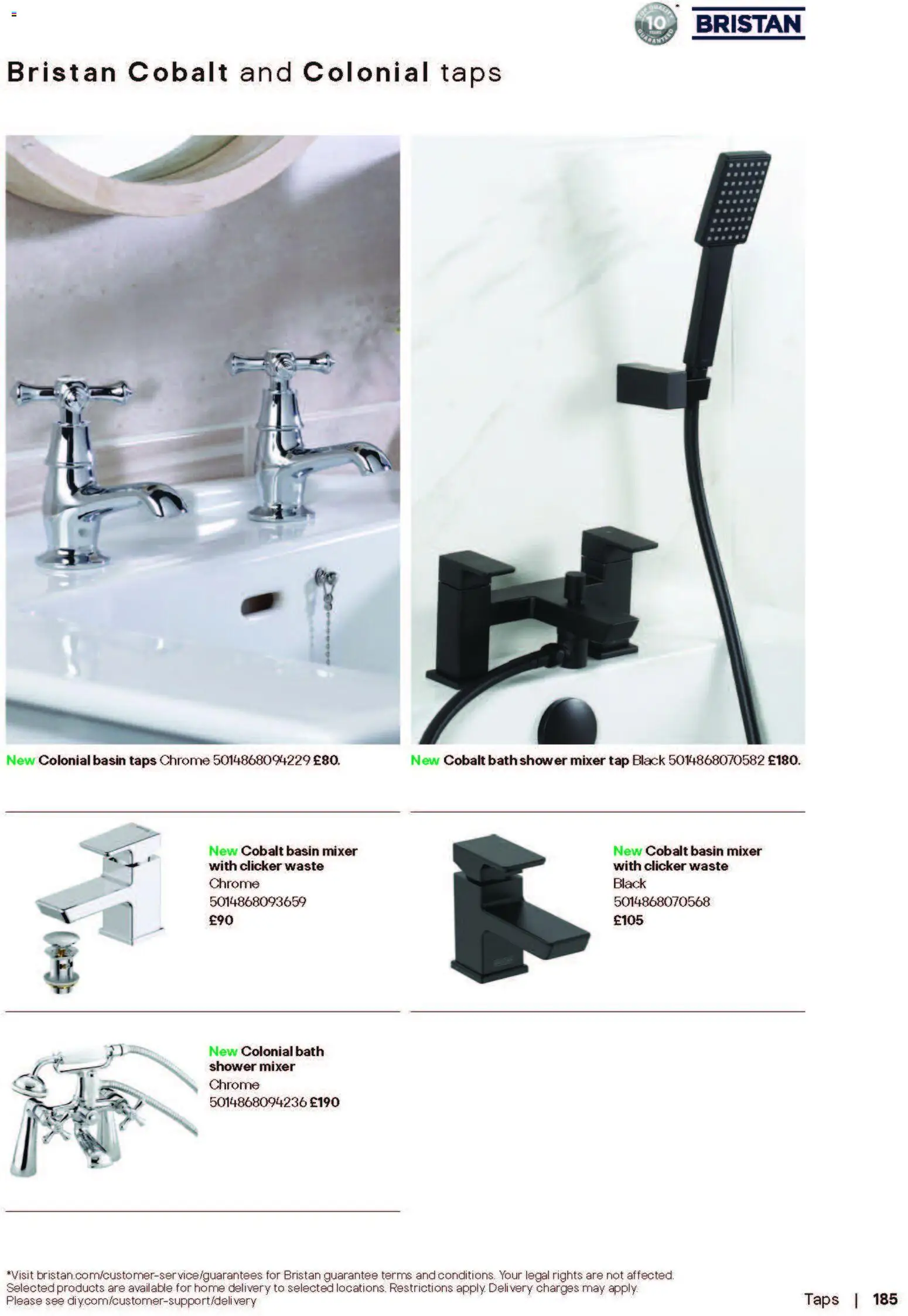 {H1} | Page: 185 | Products: Bath, Shower, Mixer
