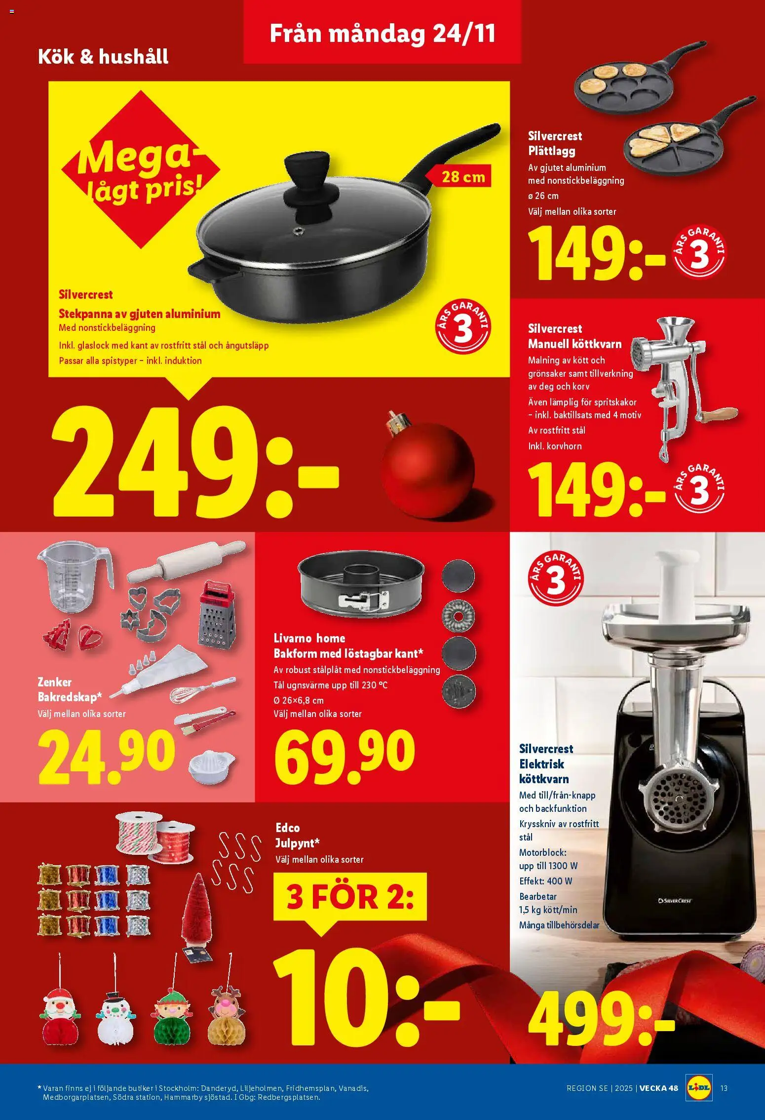 Lidl reklamblad aktuell från 24.11.2025 | Sida: 15 | Produkter: Stekpanna