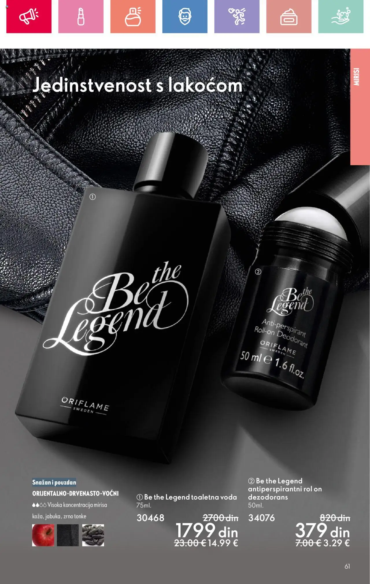 Oriflame katalog - važi od 03.08.2025 | Strana: 61 | Proizvode: Toaletna voda, Voda, Dezodorans, Antiperspirant