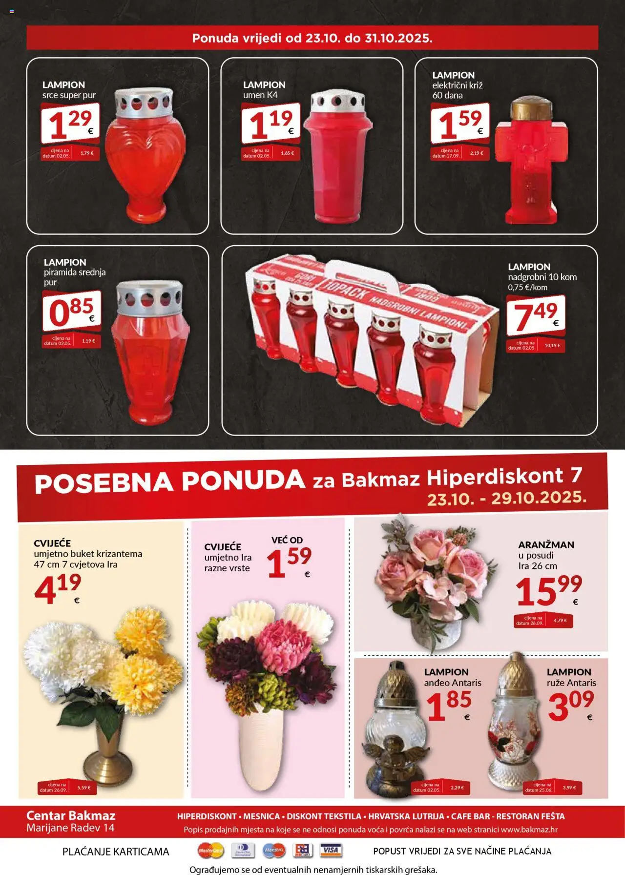 Bakmaz katalog | vrijedi od 23.10.2025 | Stranica: 8 | Proizvodi: Cvijeće, Lampion