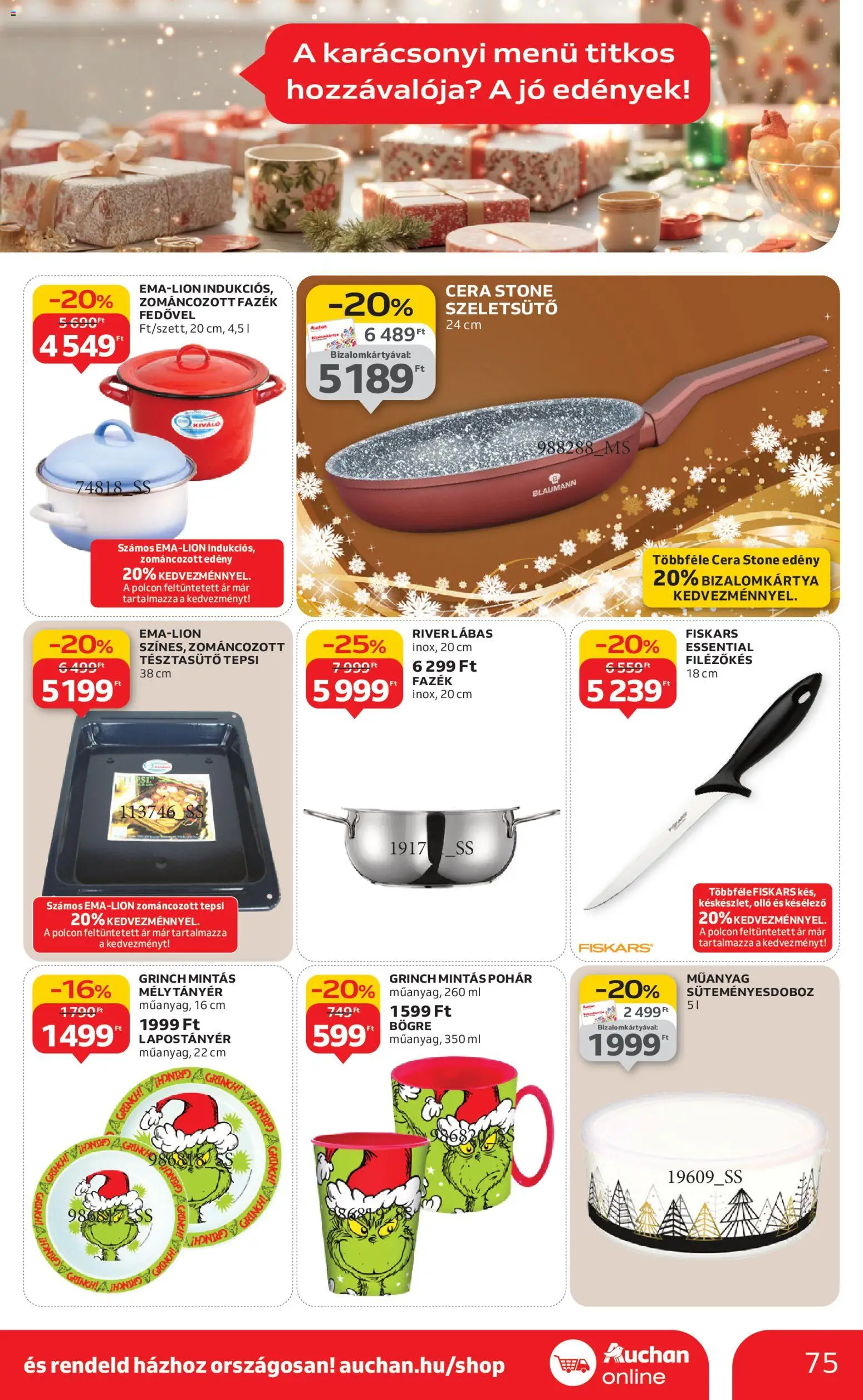 Auchan akciós ujság - amely érvényes a következő dátumtól: 04.12.2025 | Oldal: 75